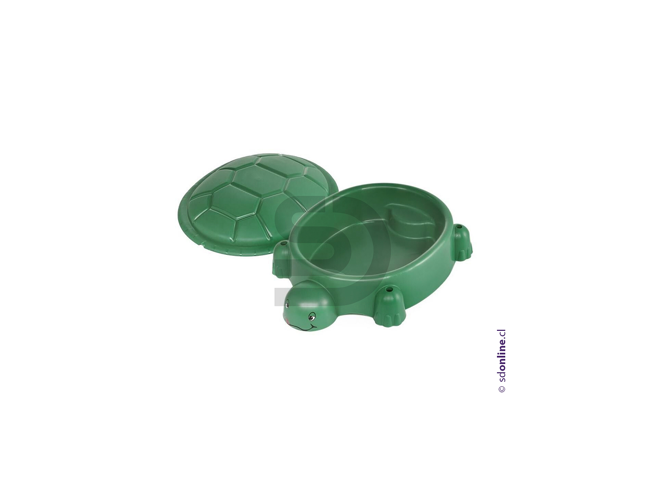Caja de arena con tapa tortuga 3