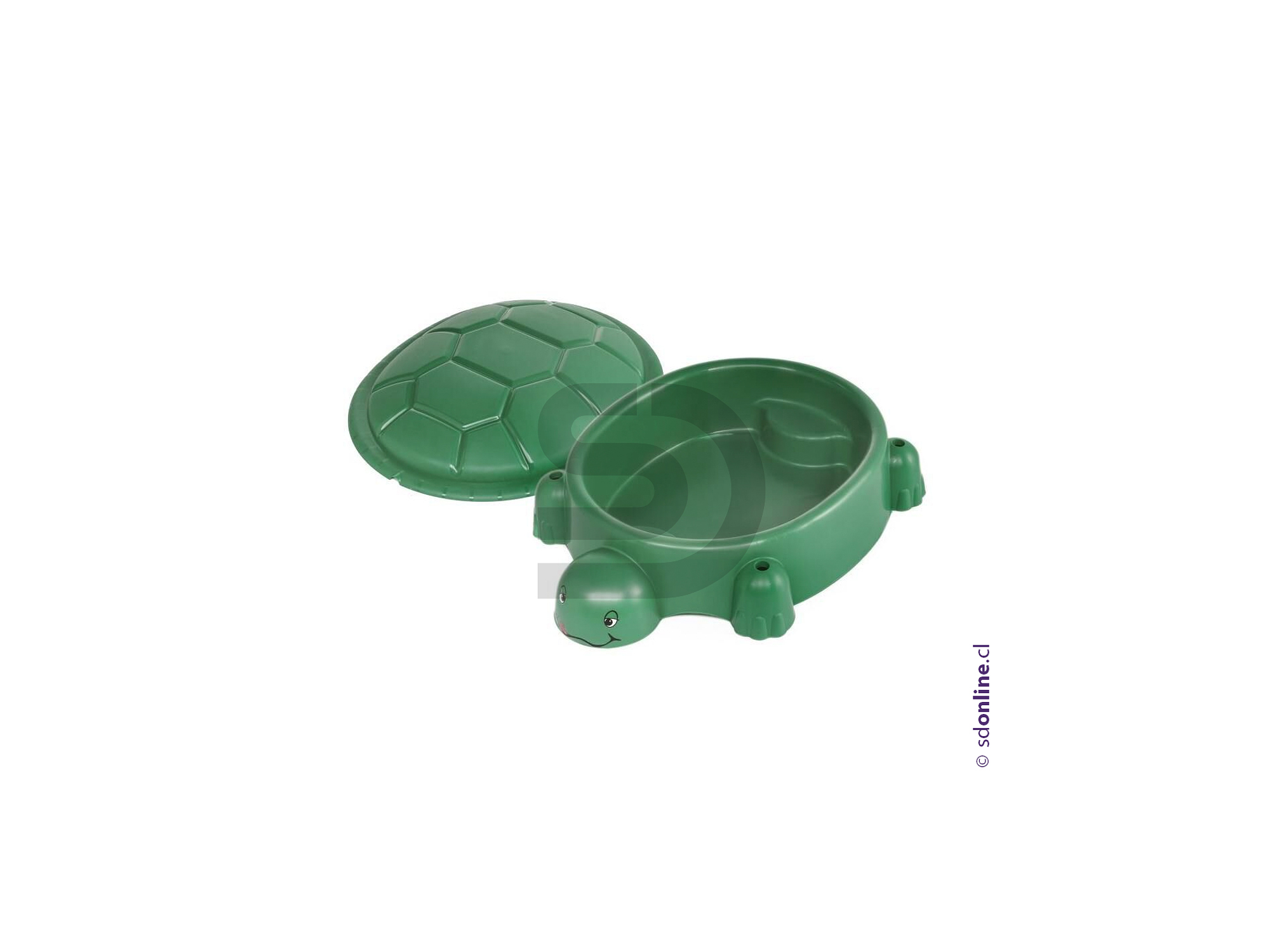 Caja de arena con tapa tortuga 3