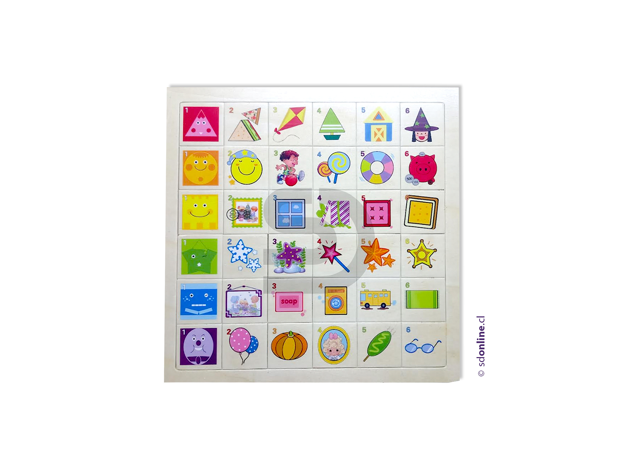  Set de asociación geometrica 1