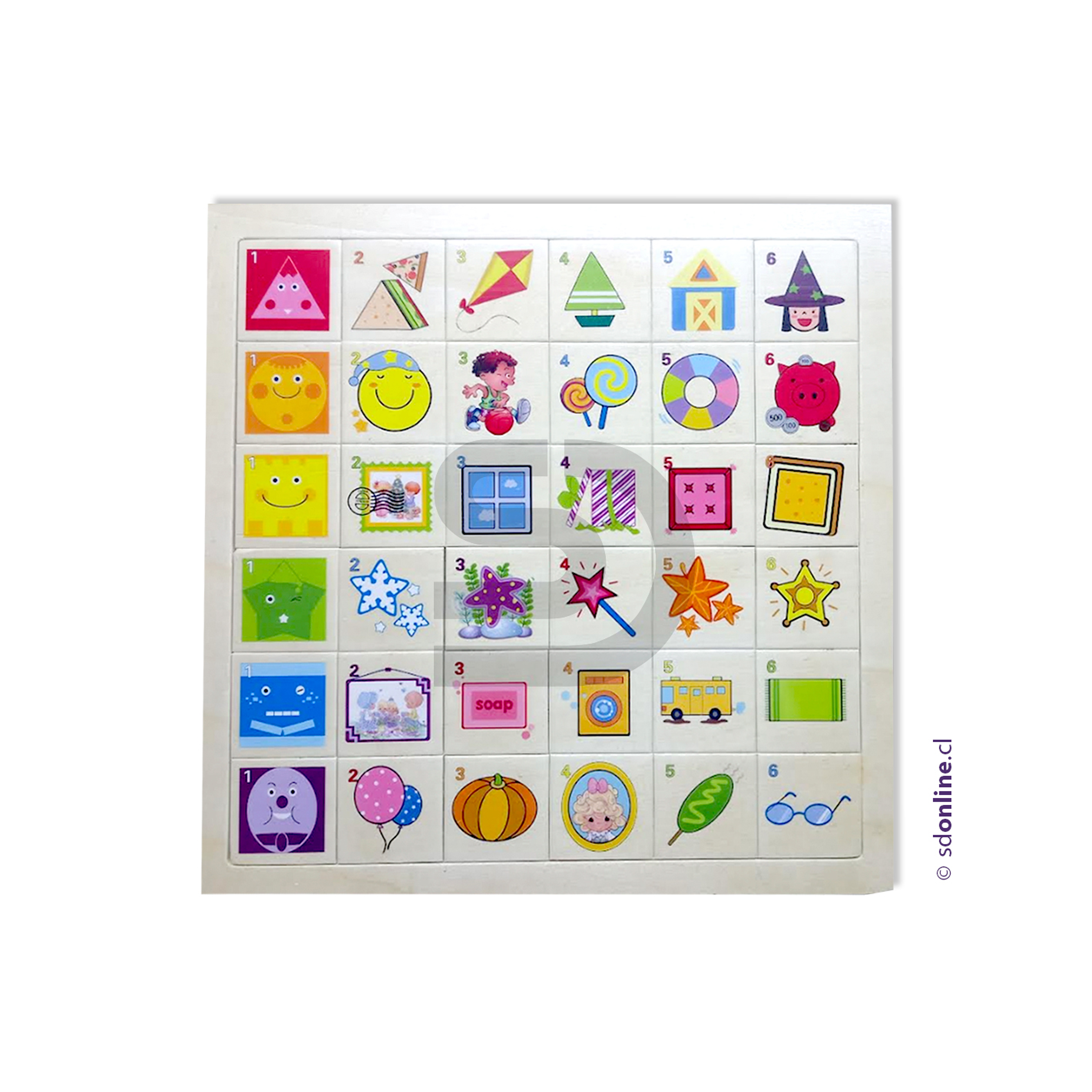  Set de asociación geometrica 1