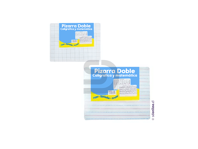 Set de 8 Pizarras matematica y caligrafica madera sin borde 30x25cm 1