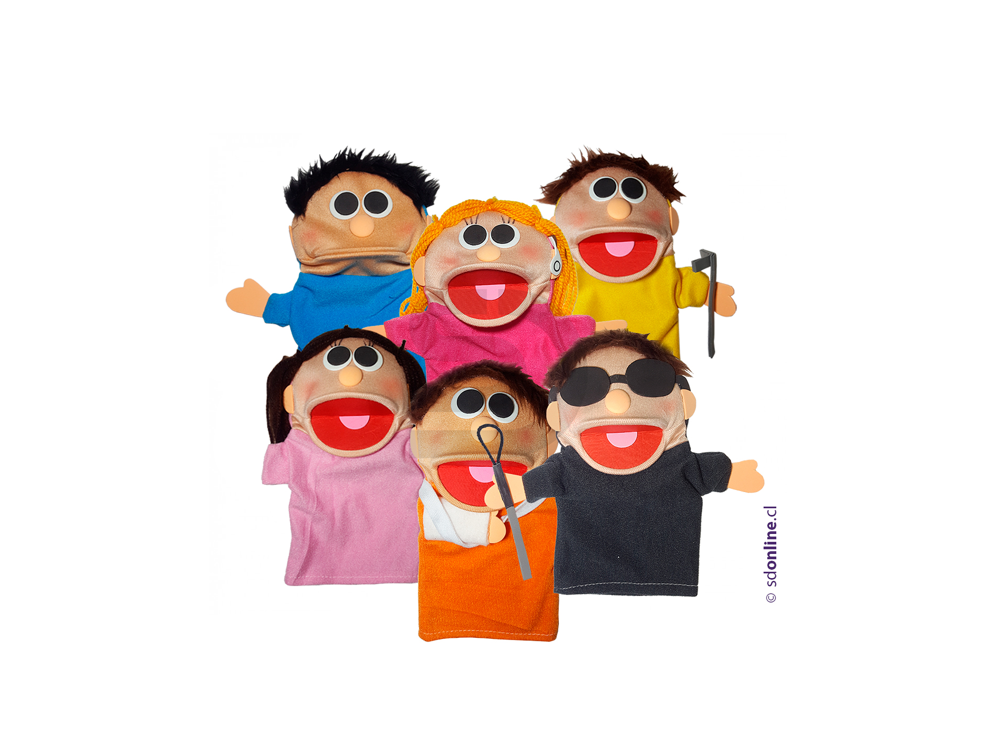 Títeres personas con capacidades diferentes 6Und 1