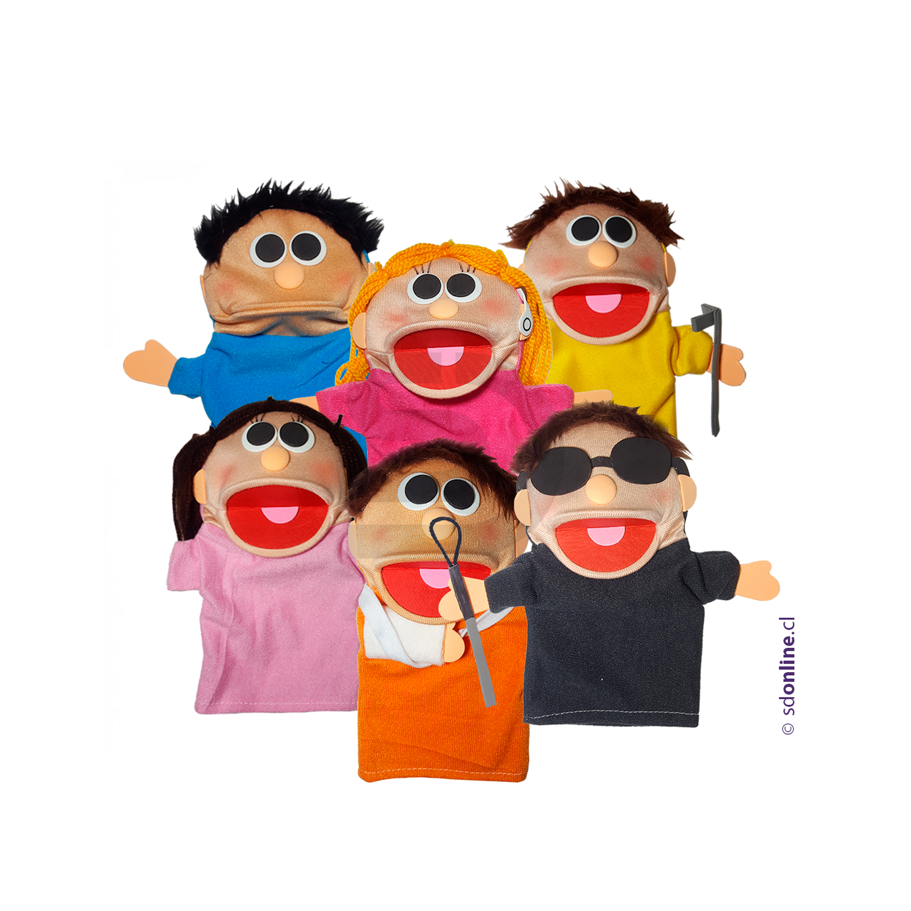 Títeres personas con capacidades diferentes 6Und 1