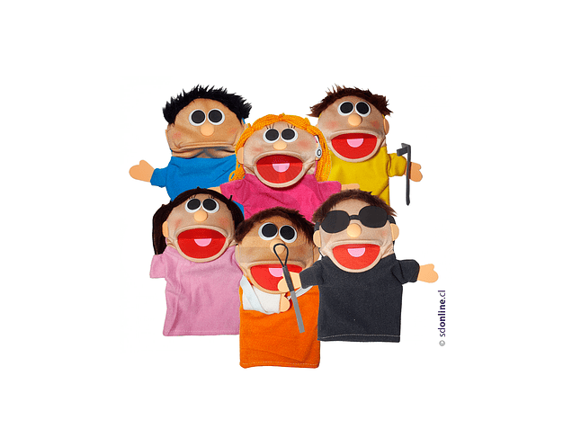 Títeres personas con capacidades diferentes 6Und 1