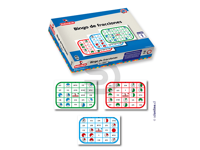 Bingo de fracciones - Vol 1 1
