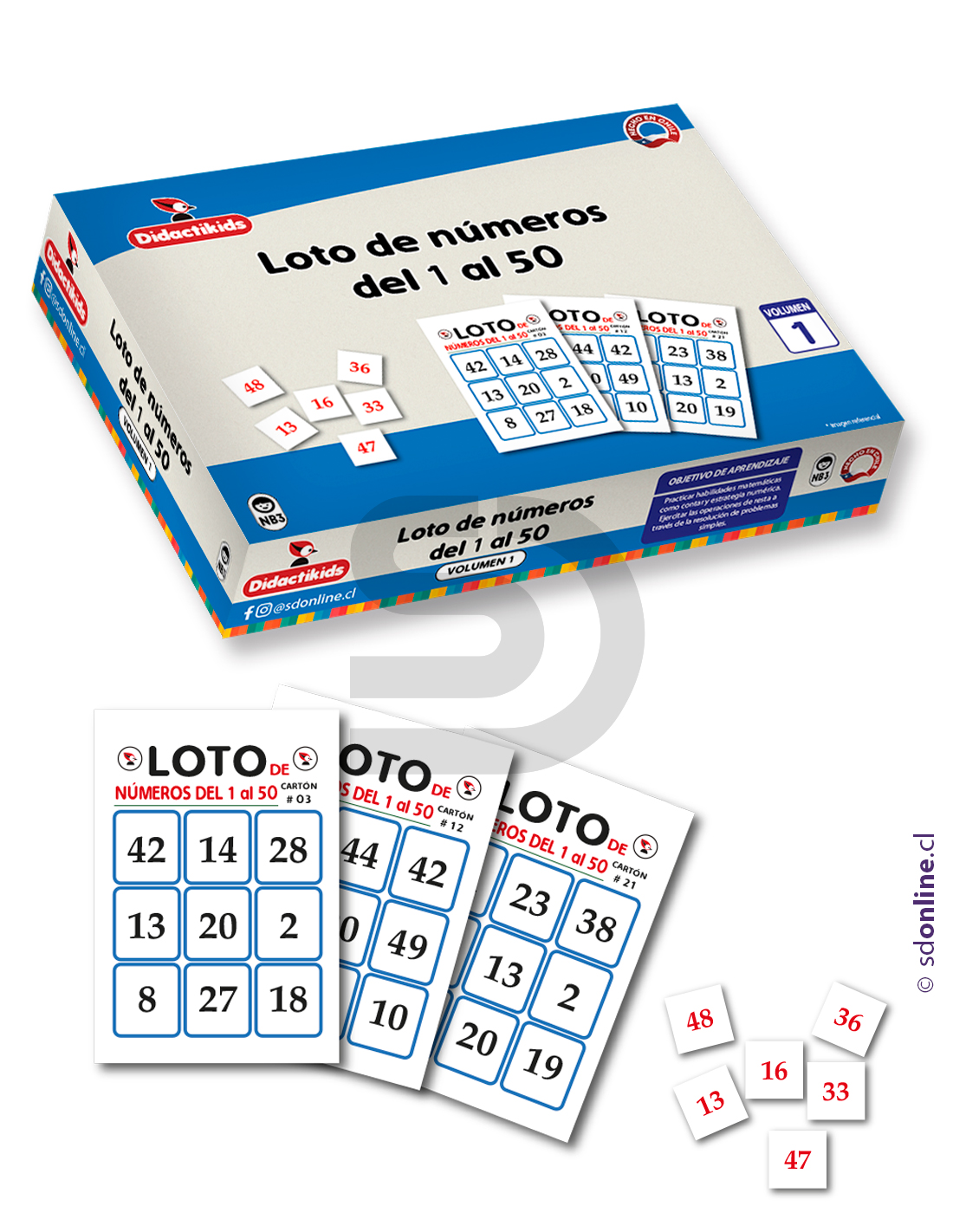 Loto de números del 1 al 50