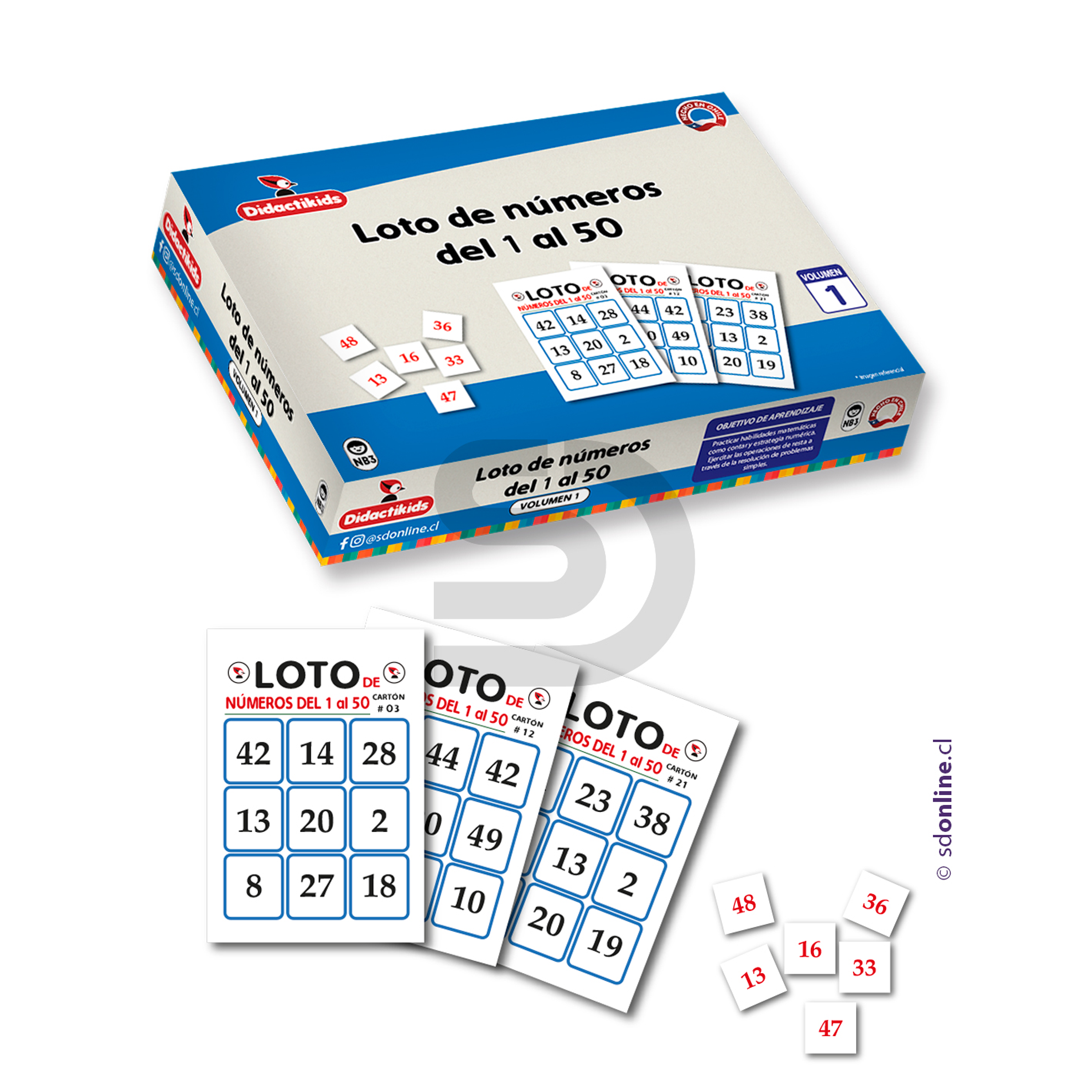 Loto de números del 1 al 50 1