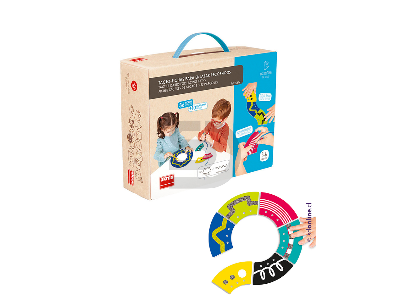 Fichas de recorrido enlazables - Tacto 1