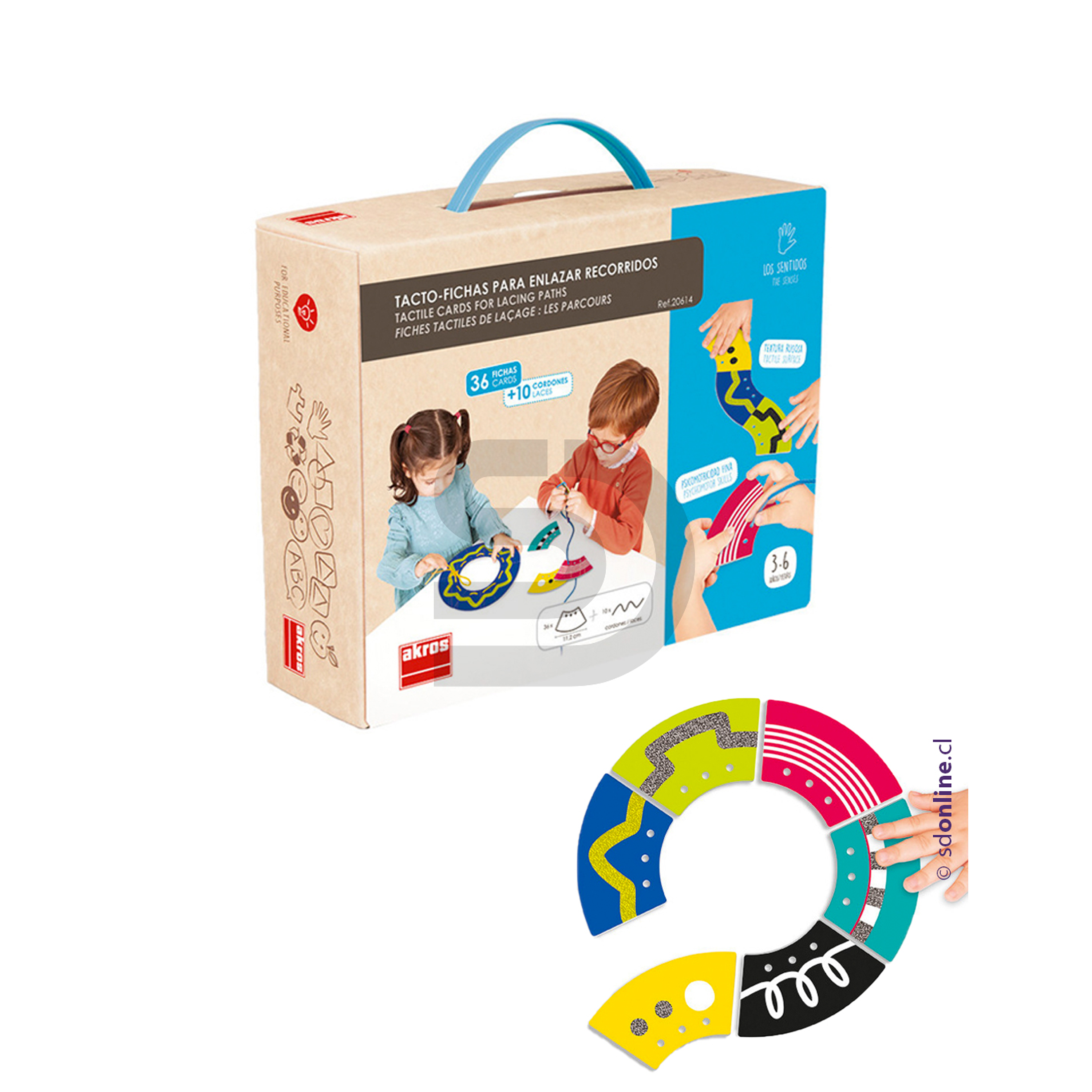 Fichas de recorrido enlazables - Tacto 1