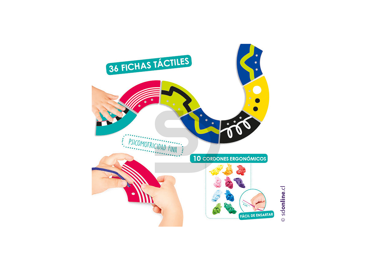 Fichas de recorrido enlazables - Tacto 2