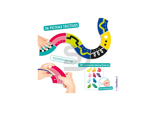 Fichas de recorrido enlazables - Tacto 2