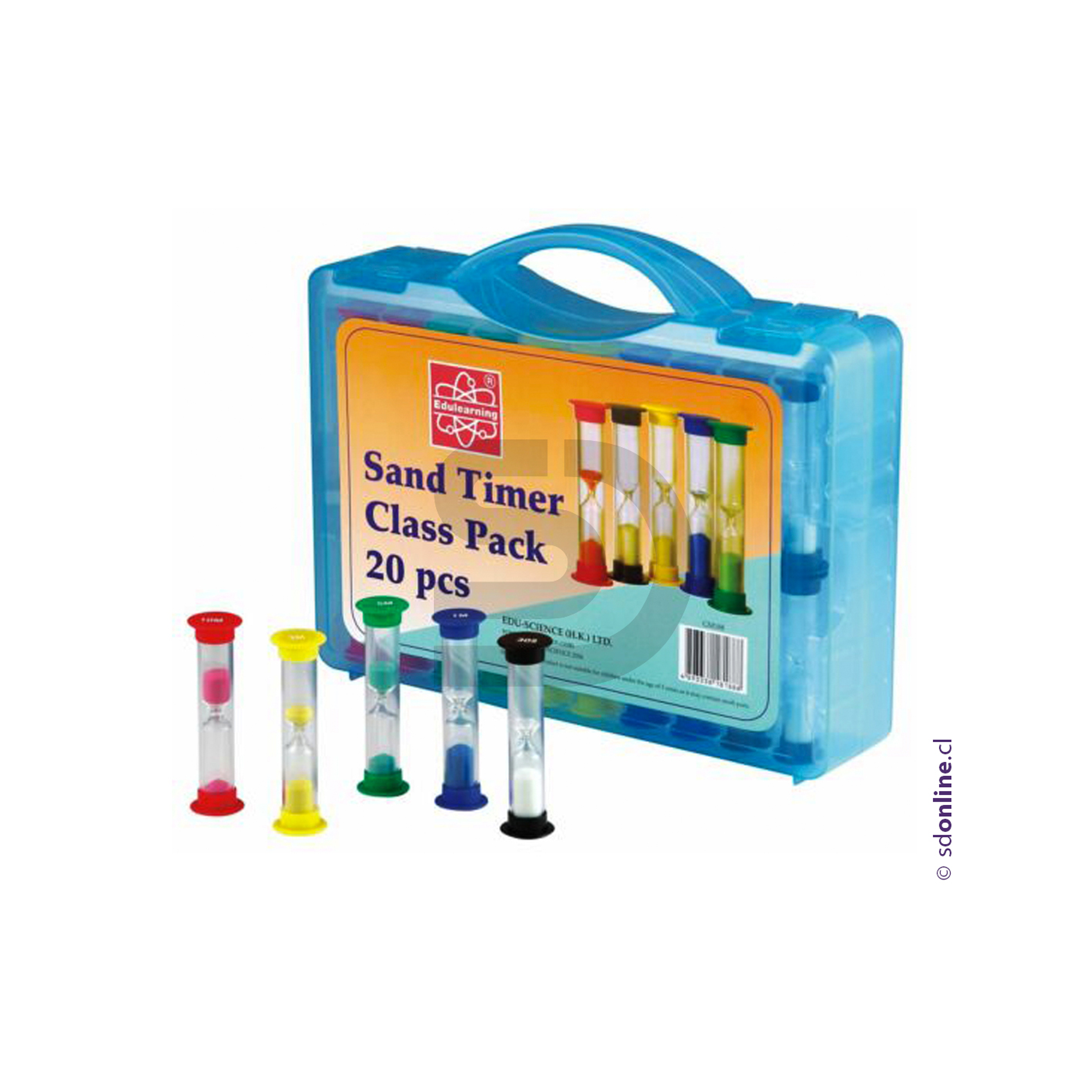 Reloj de arena maleta diferentes tiempo set de 20 Pzs. 1