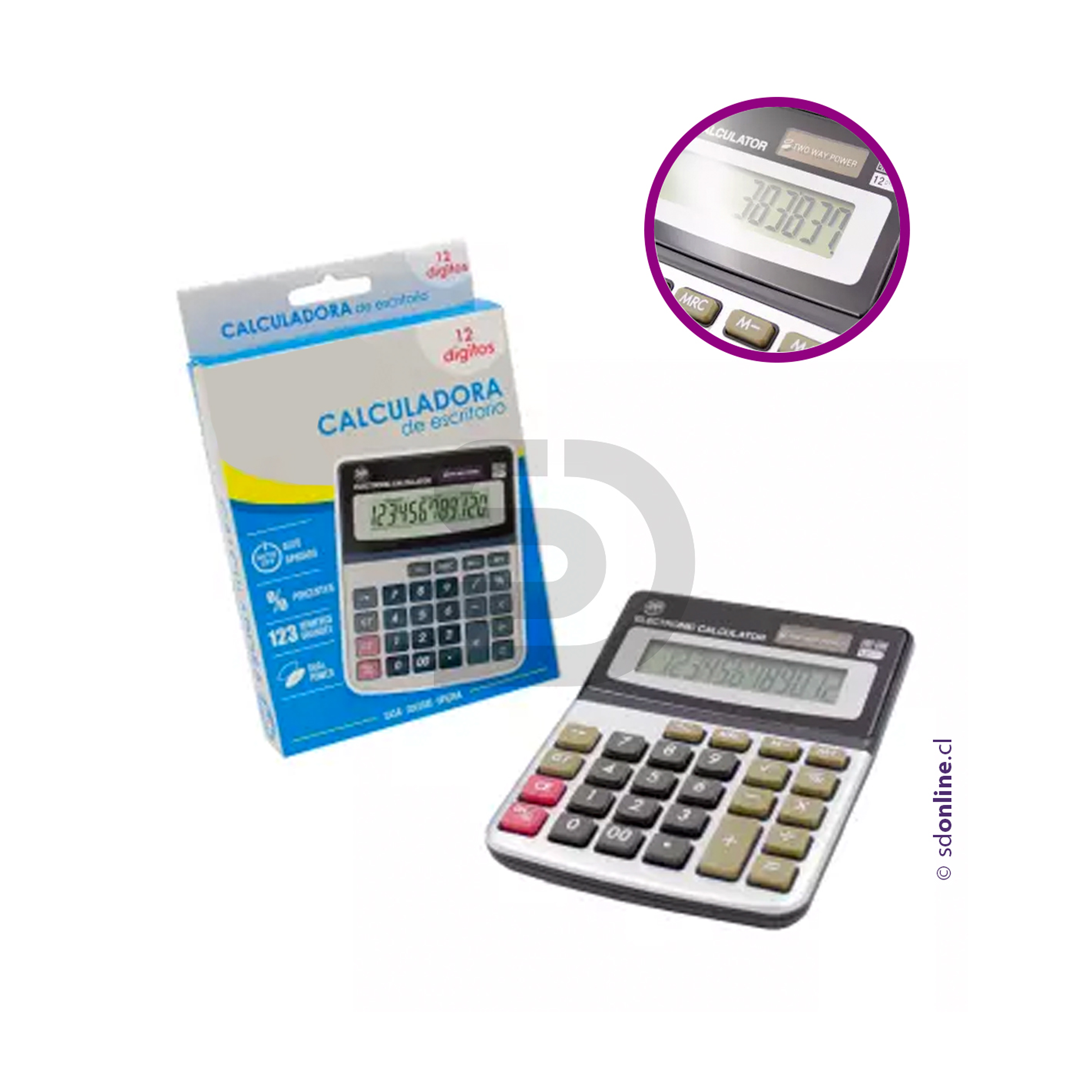 Calculadora básica 12 dígitos 1