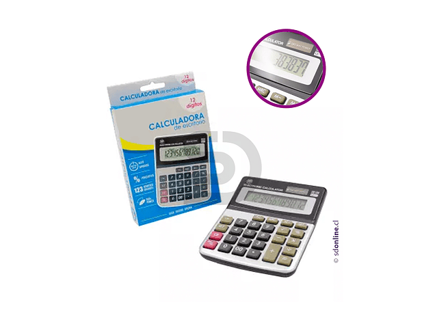 Calculadora básica 12 dígitos 1