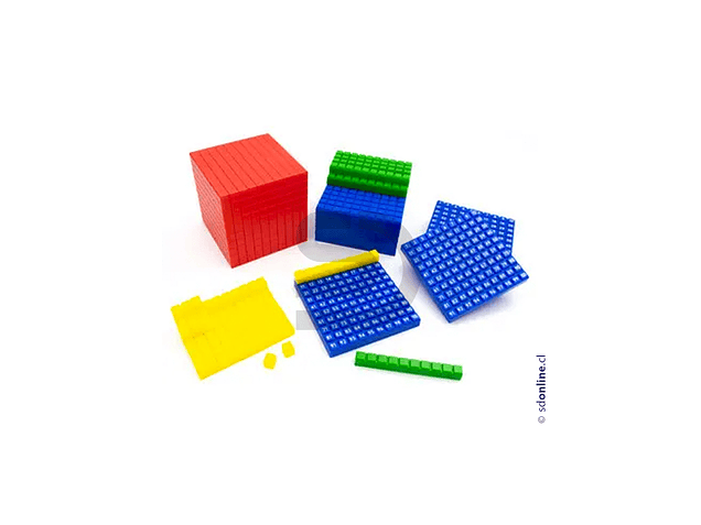 Bloques base 10 color 121 pzas 1