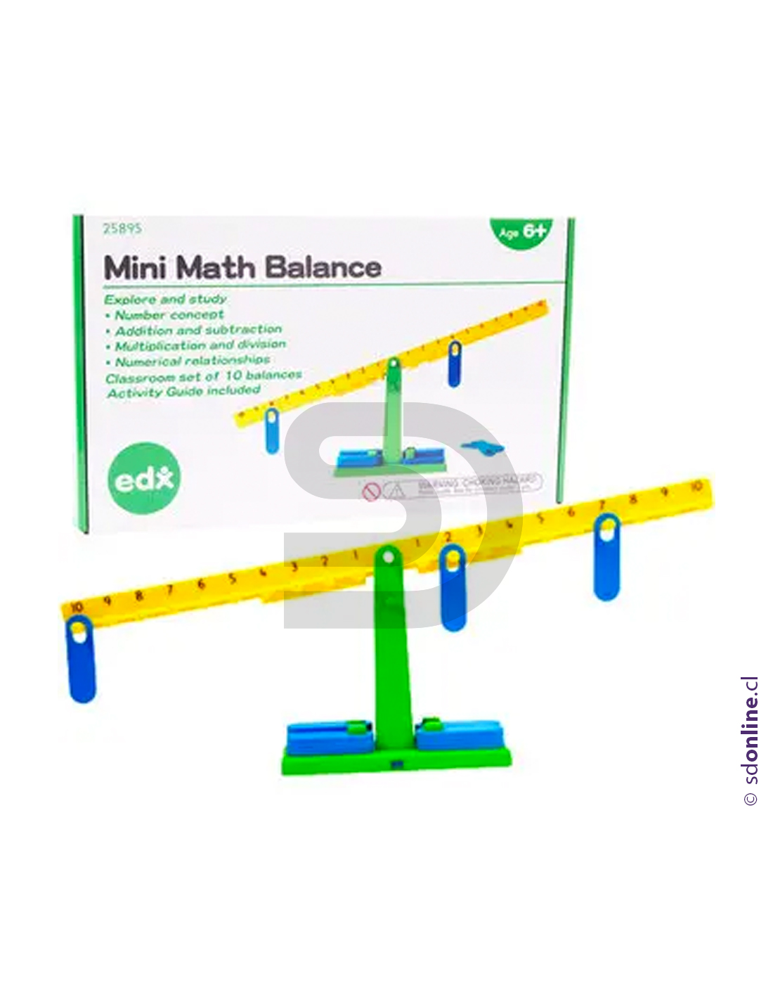Balanza matematica pesas y números