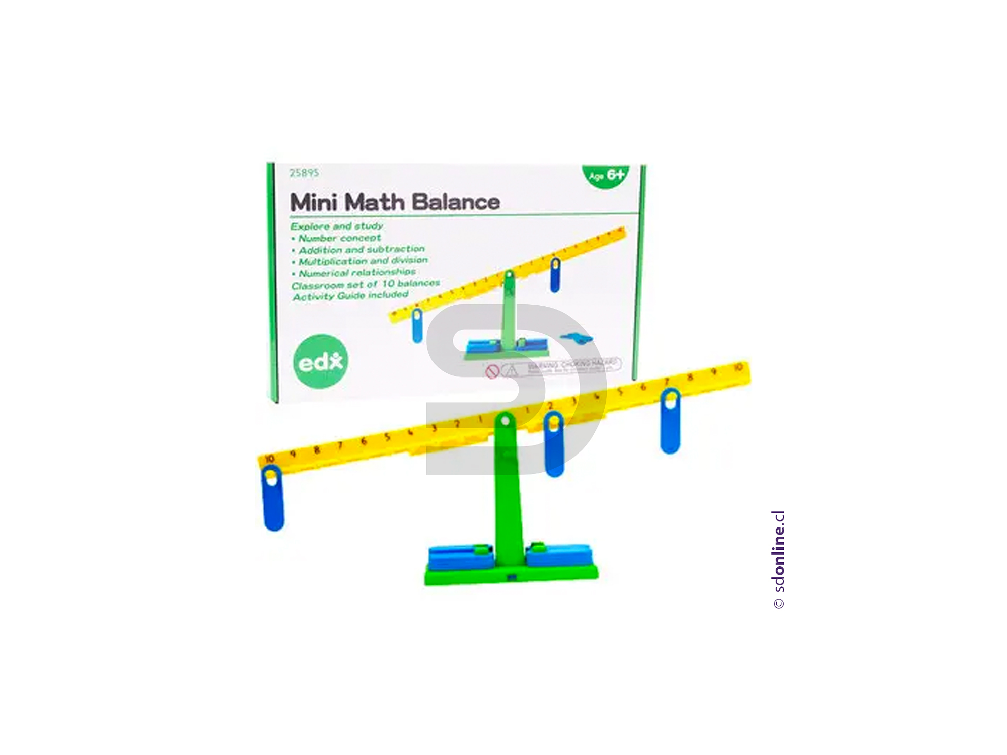 Balanza matematica pesas y números 1