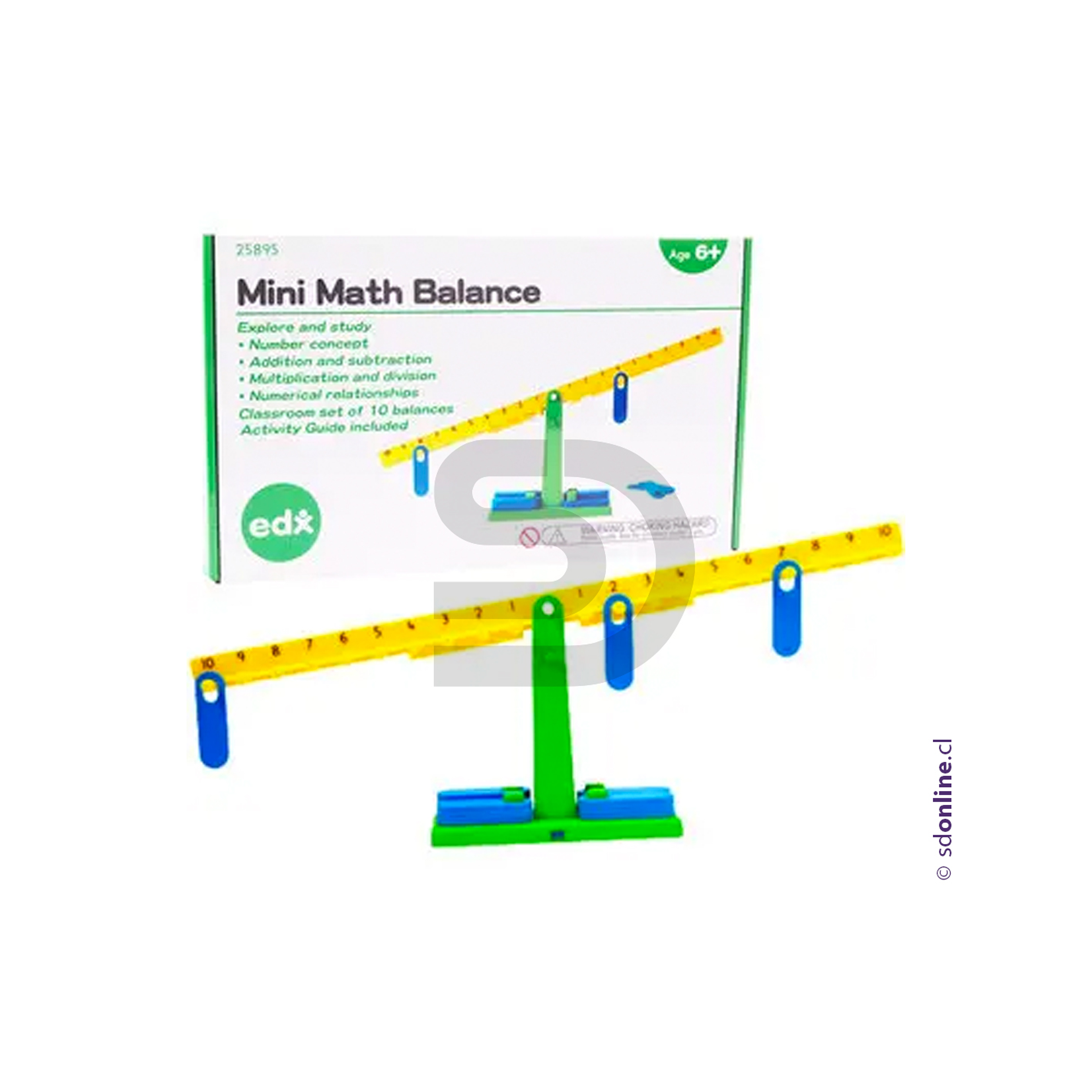 Balanza matematica pesas y números 1