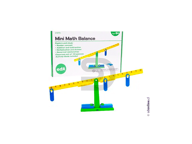 Balanza matematica pesas y números 1