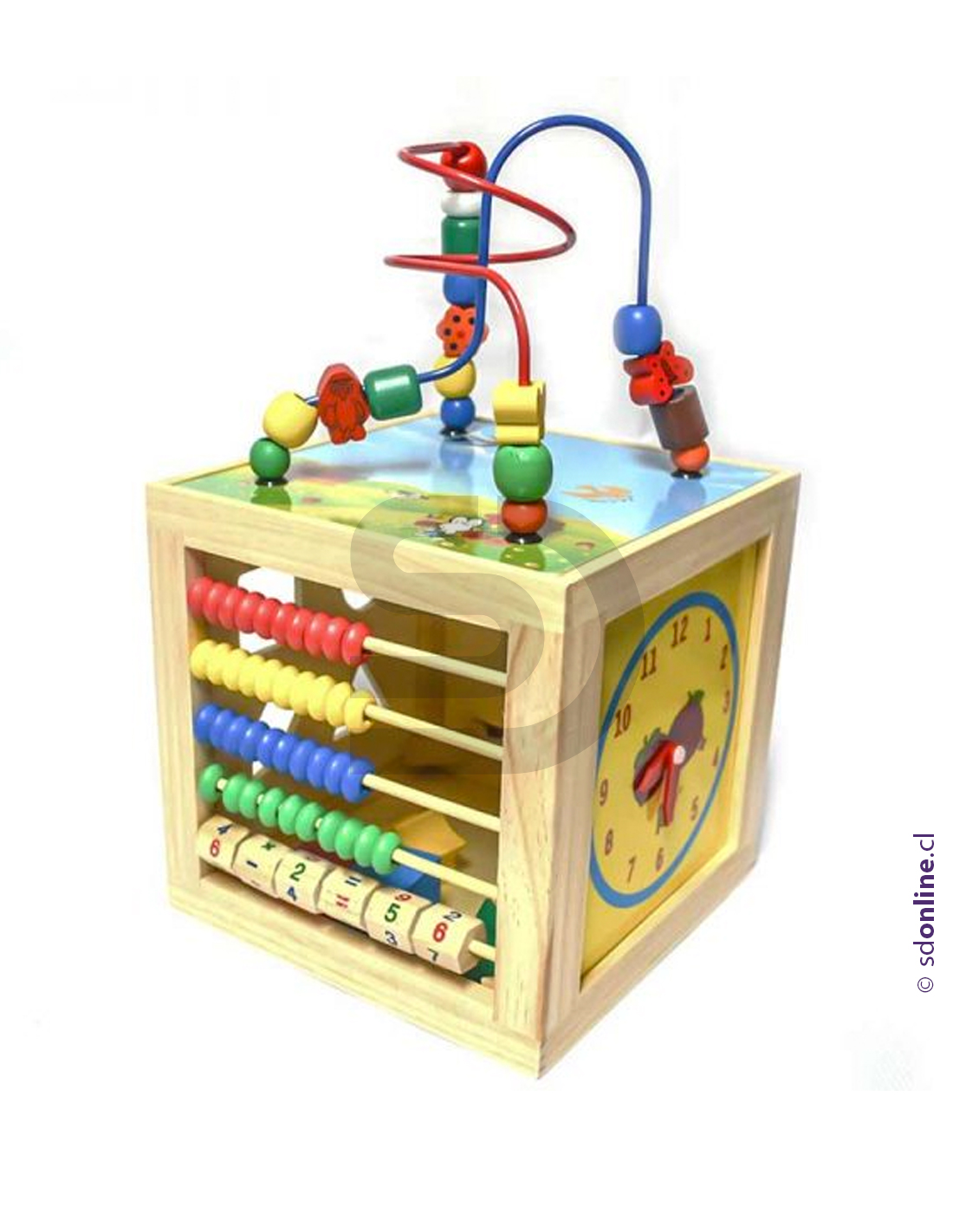 Cubo madera multiactividad