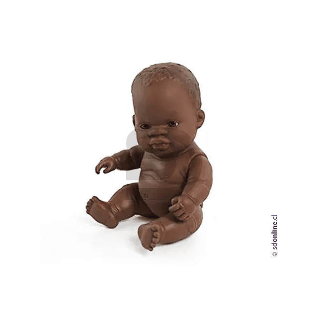 Bebe africano niña 21 cm
