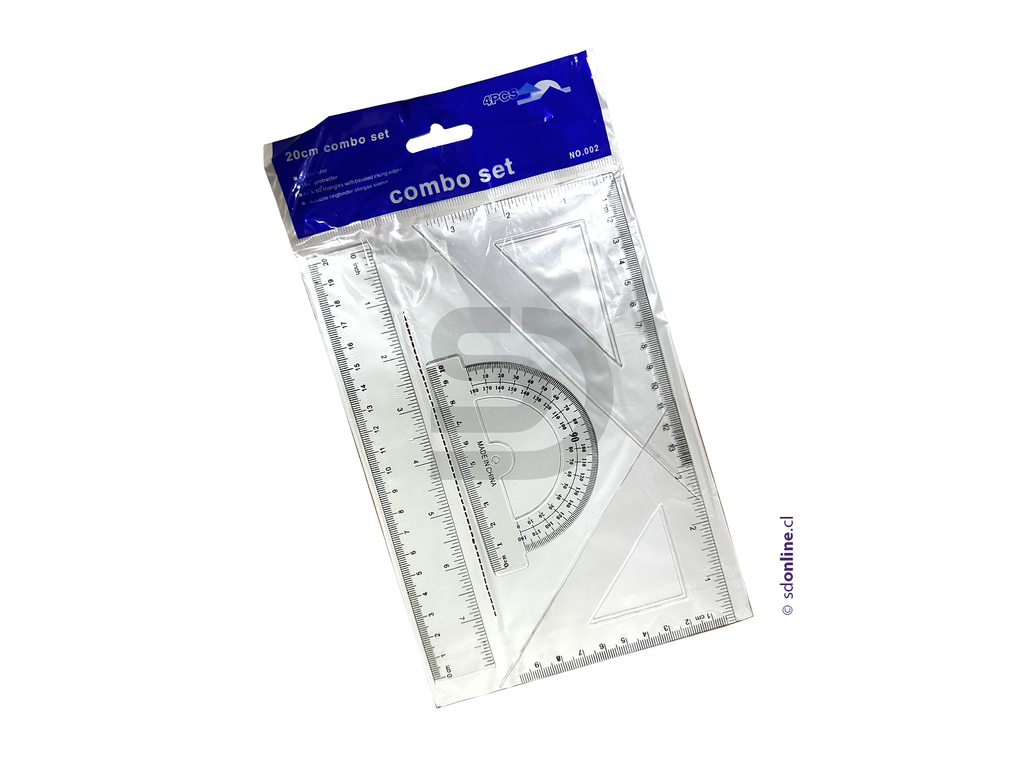 Set flexible de geometría 20 cm. 1