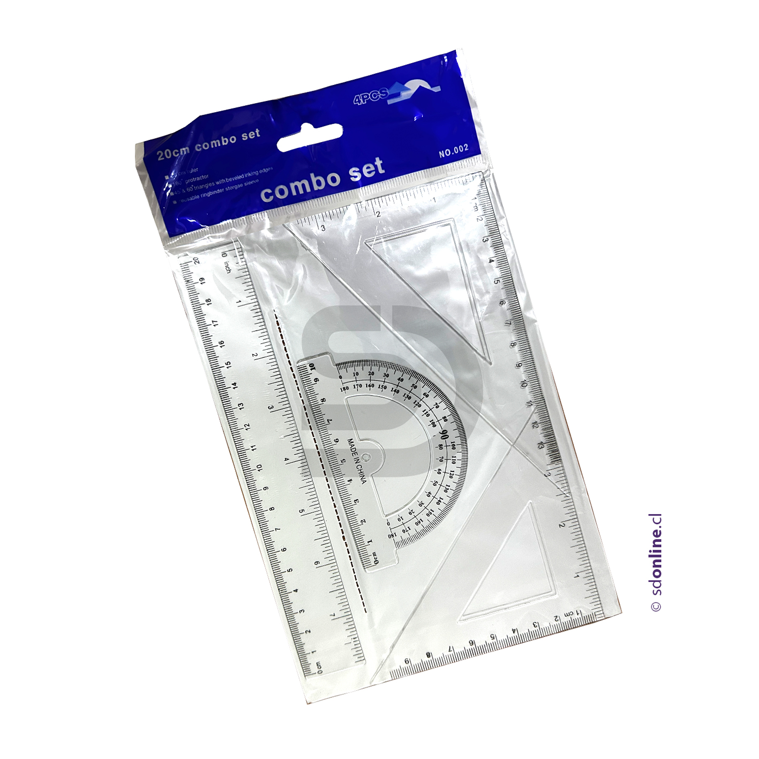 Set flexible de geometría 20 cm. 1