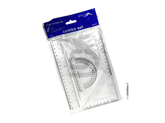 Set flexible de geometría 20 cm. 1