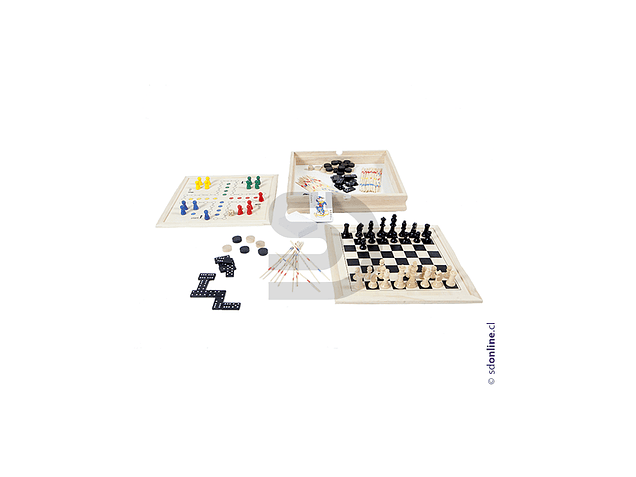 Juegos de lujo 7 en 1 madera 1