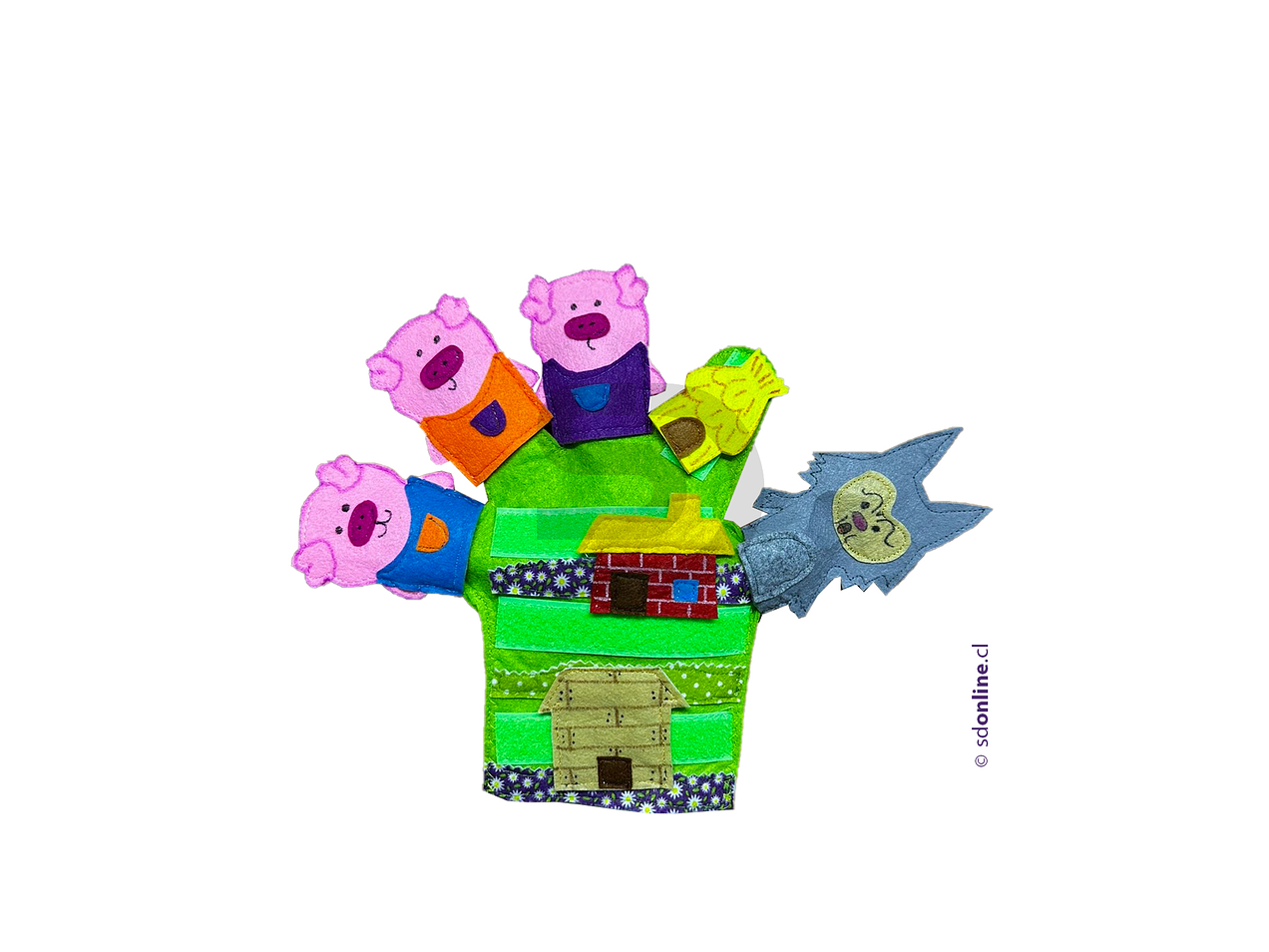 Guante Interactivos - Los tres cerditos 1