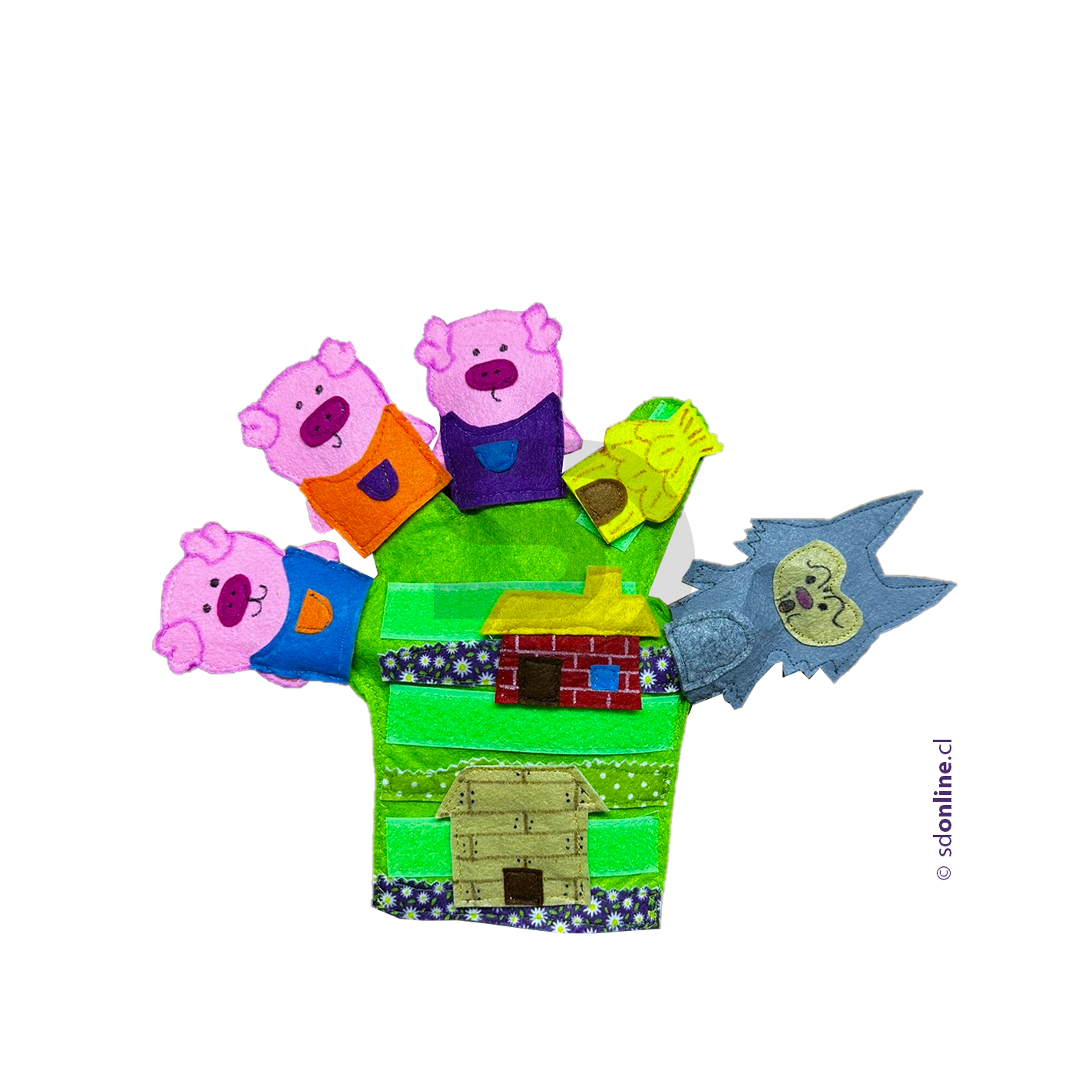 Guante Interactivos - Los tres cerditos 1