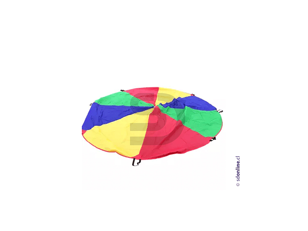 Paracaídas arcoíris de colores 360 cms de diámetro. 1