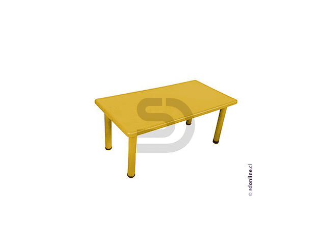 Mesa rectangular PVC y metal 2