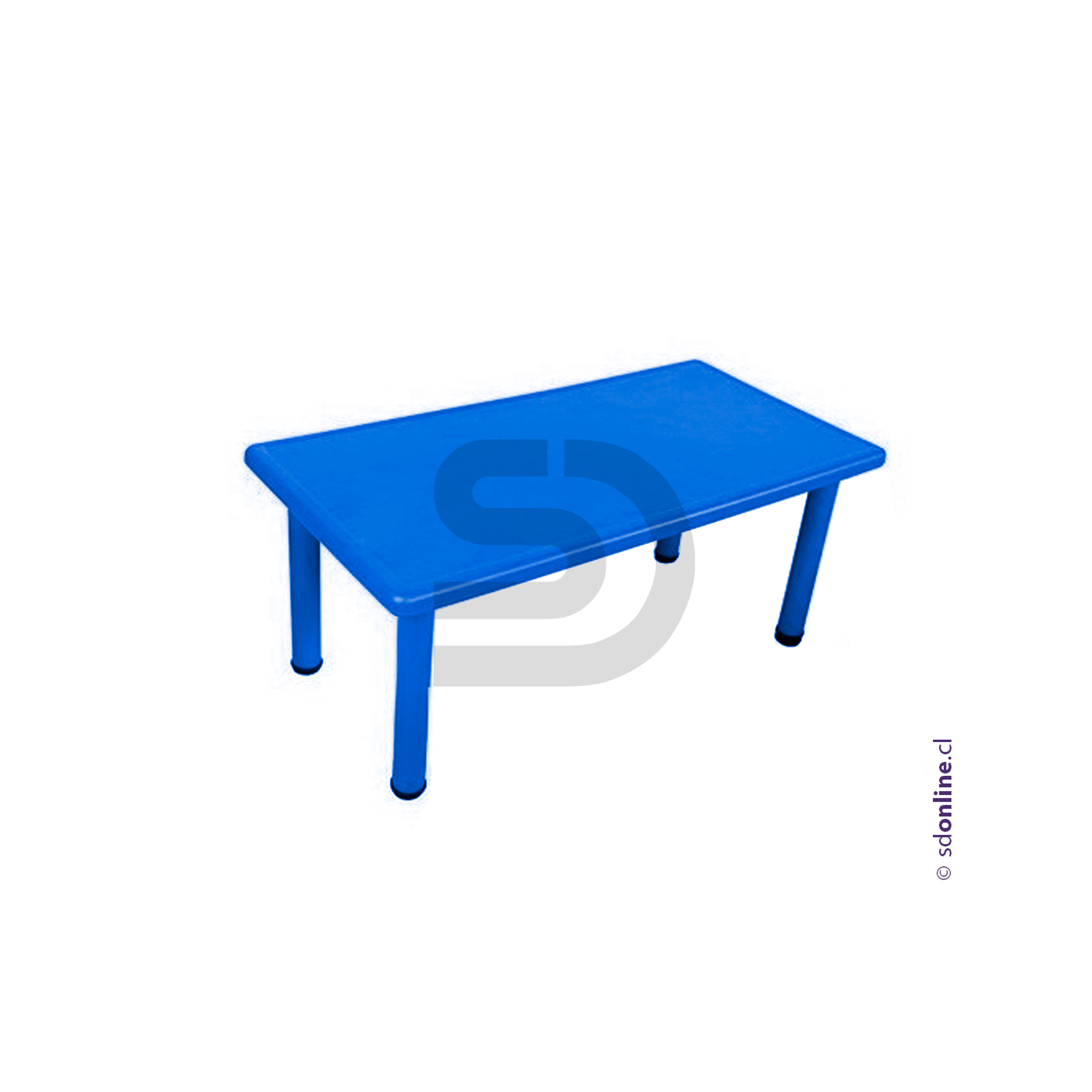 Mesa rectangular PVC y metal 3