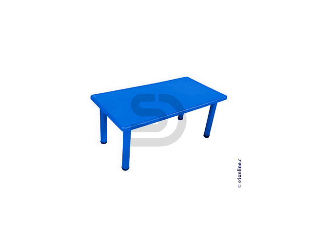 Mesa rectangular PVC y metal 3