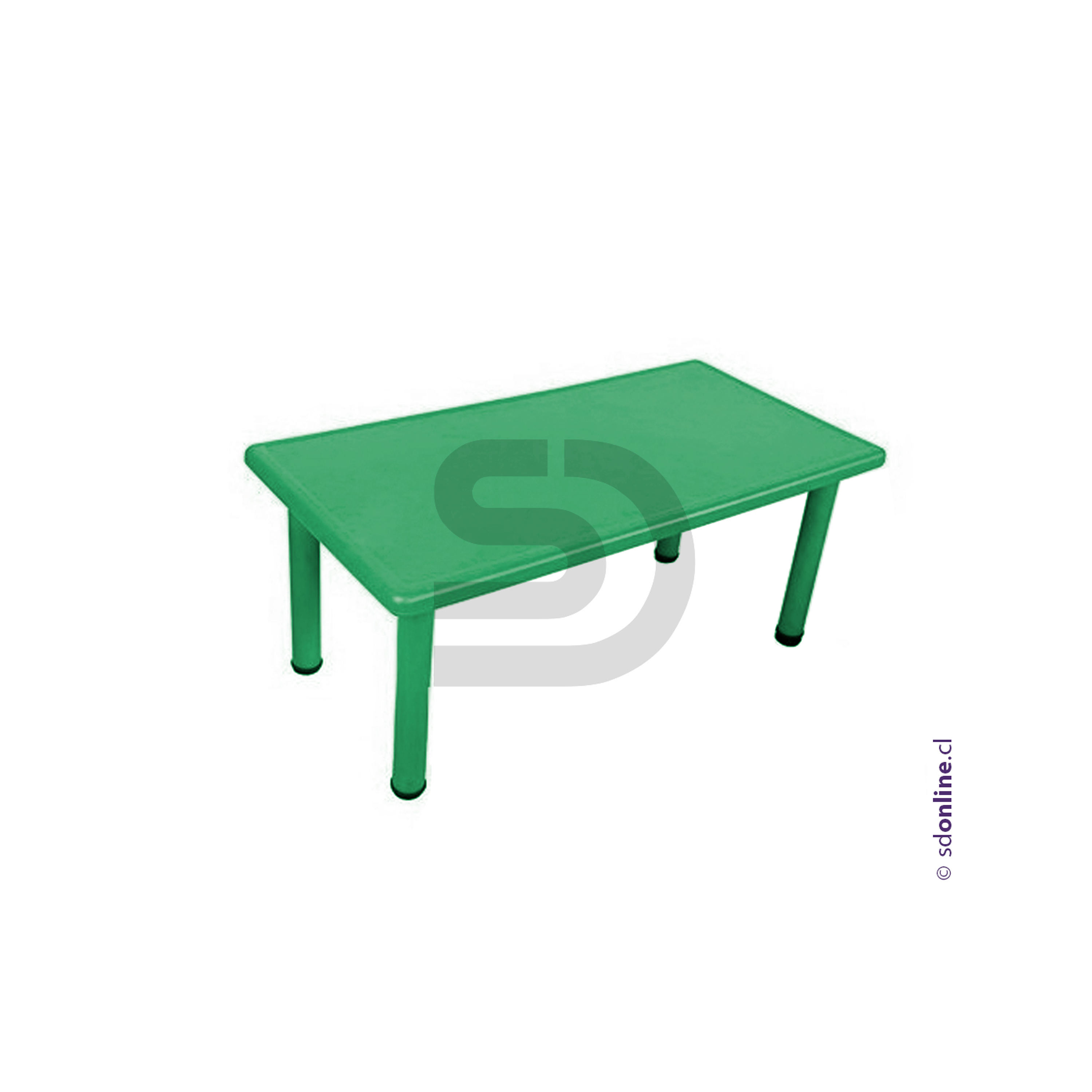 Mesa rectangular PVC y metal 4