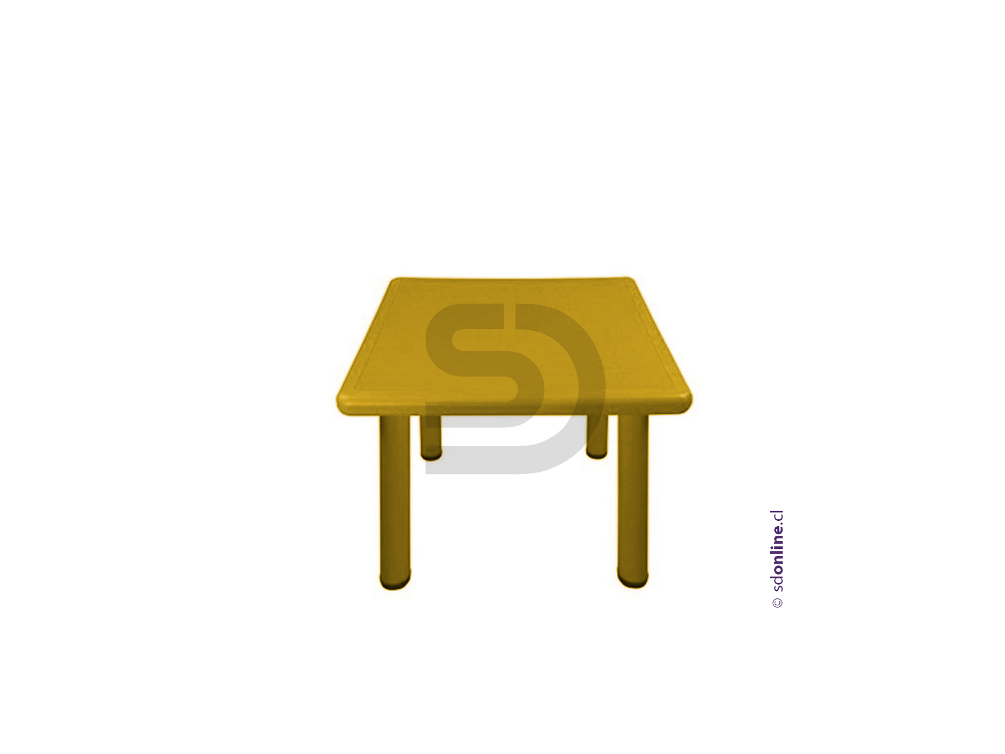 Mesa cuadrada PVC  y metal 2