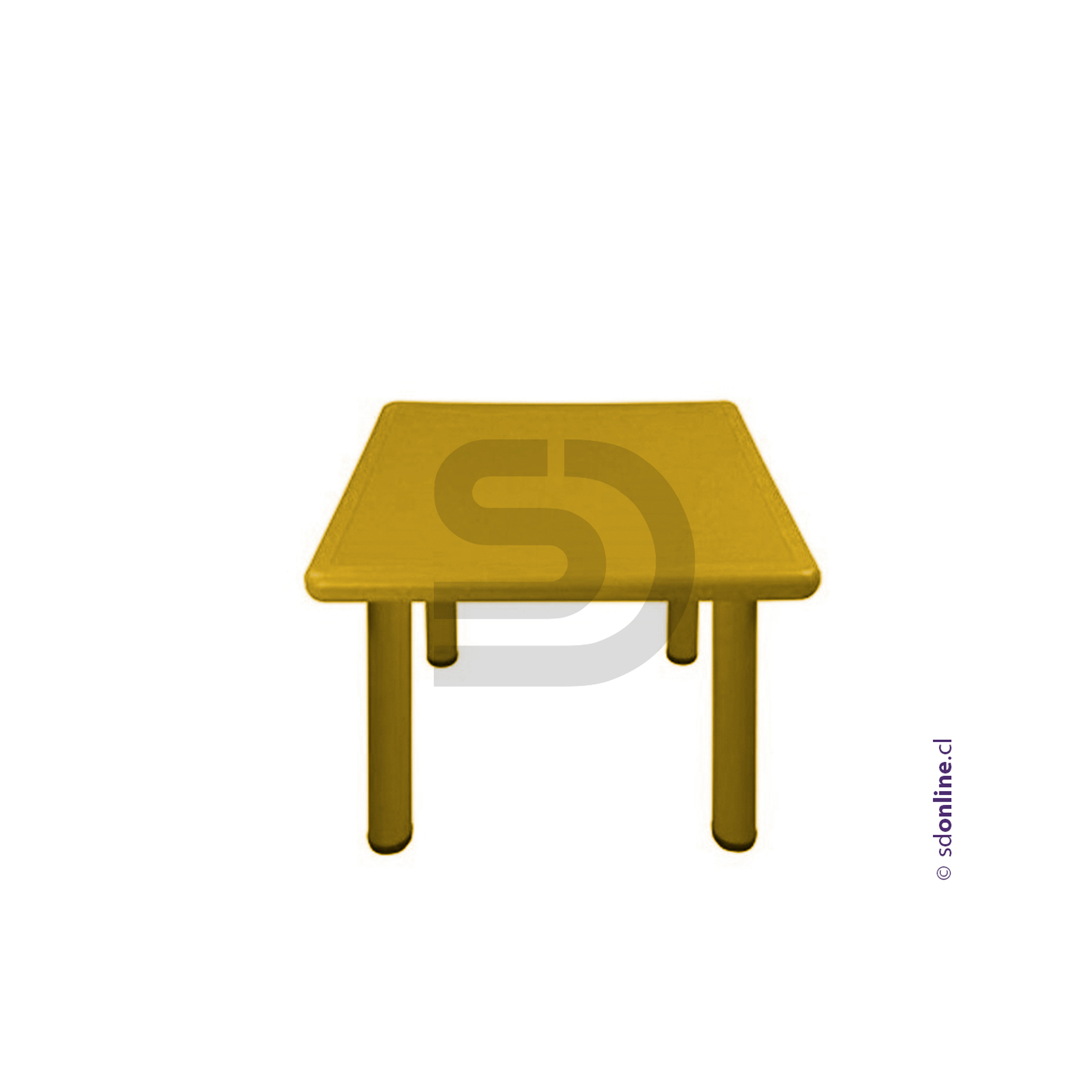 Mesa cuadrada PVC  y metal 2