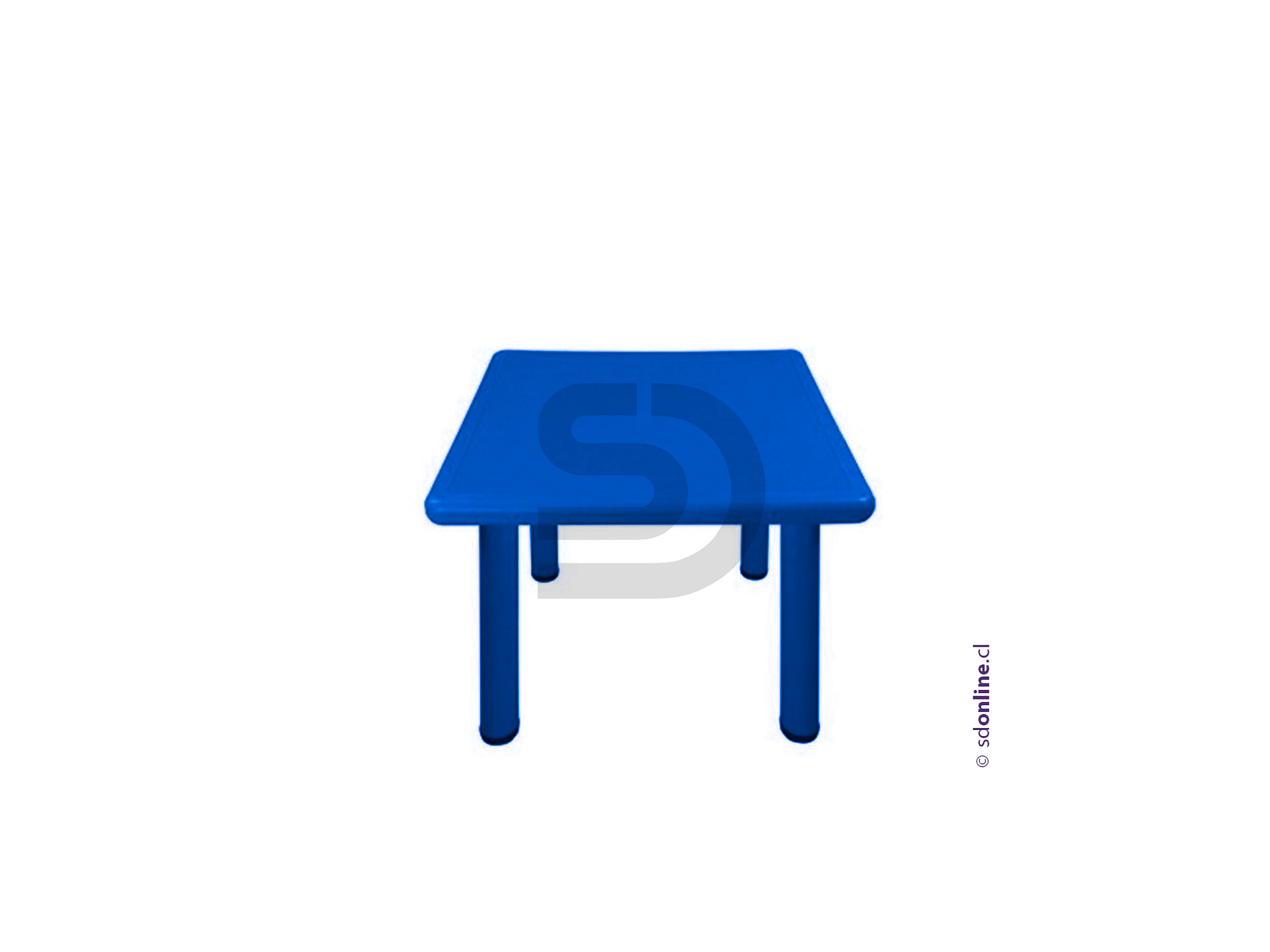 Mesa cuadrada PVC  y metal 3