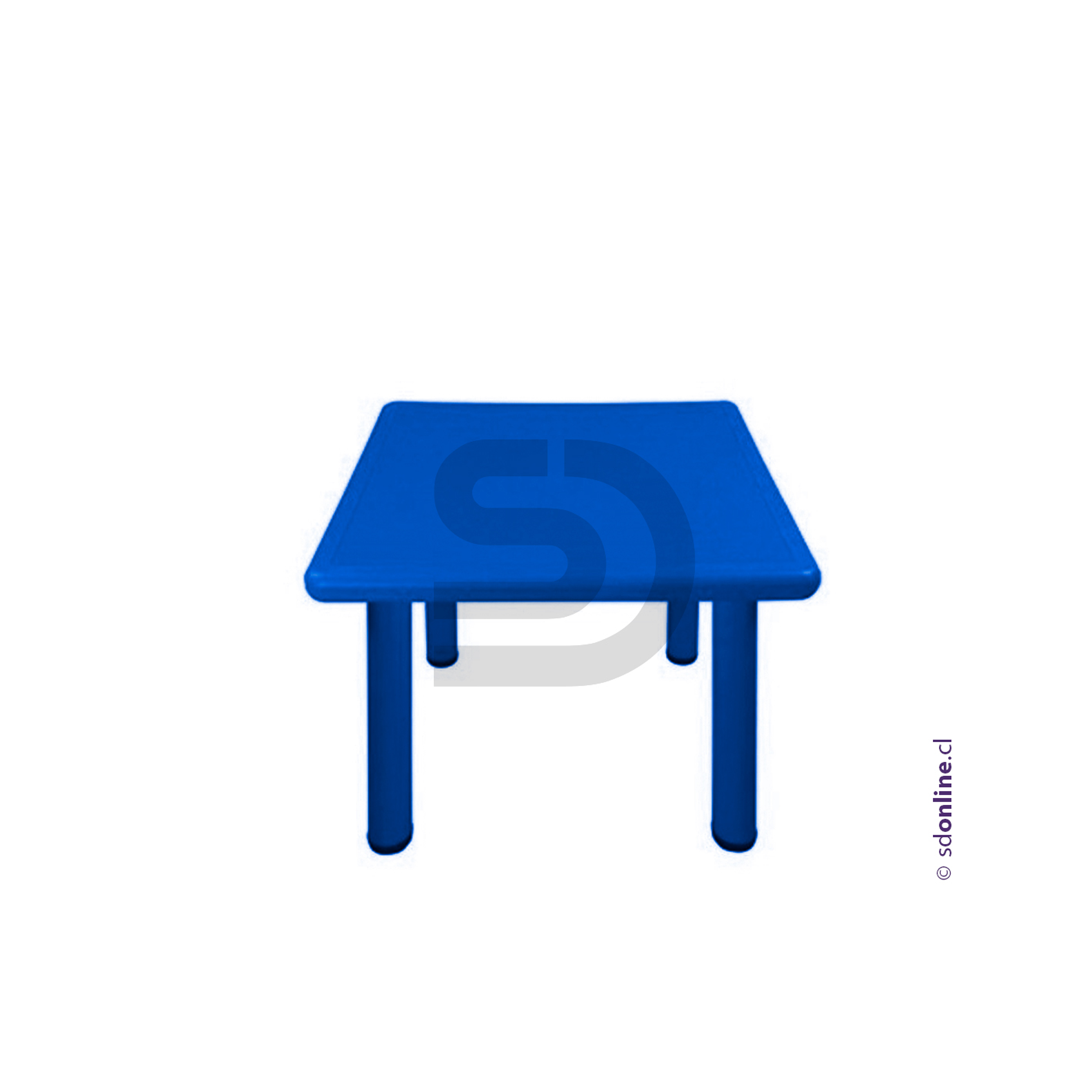 Mesa cuadrada PVC  y metal 3