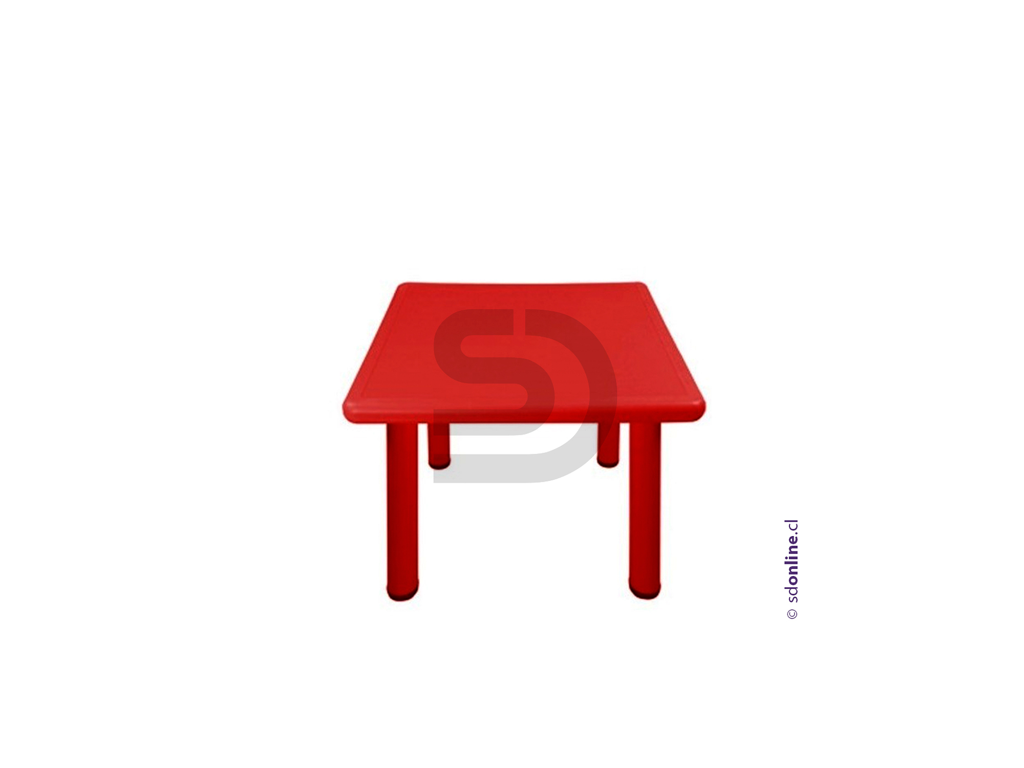 Mesa cuadrada PVC  y metal 1