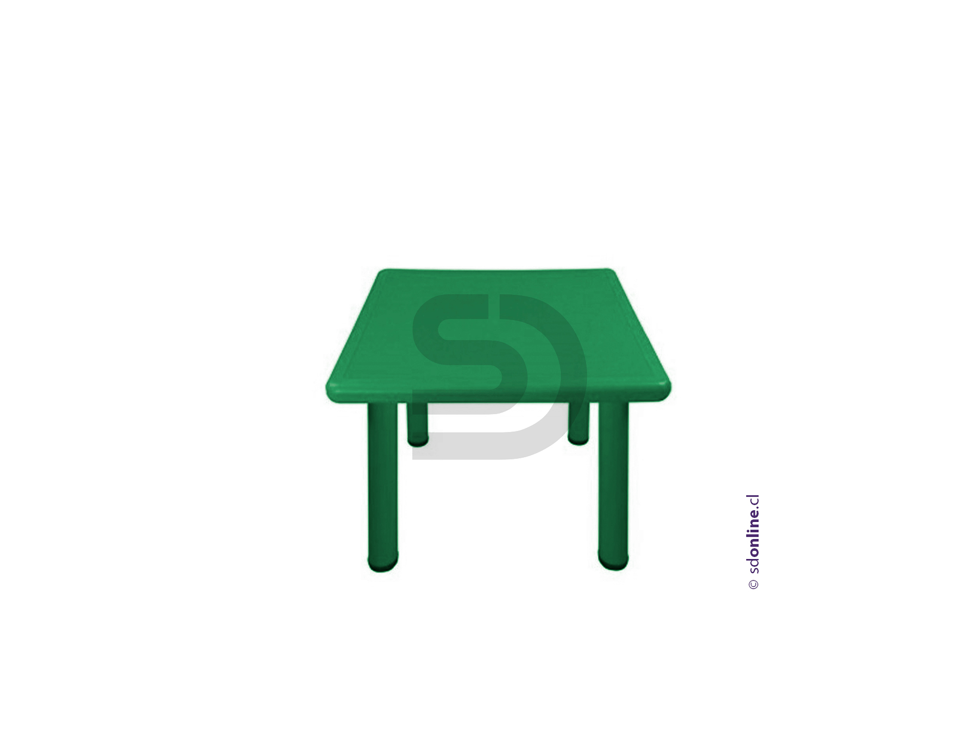 Mesa cuadrada PVC  y metal 4