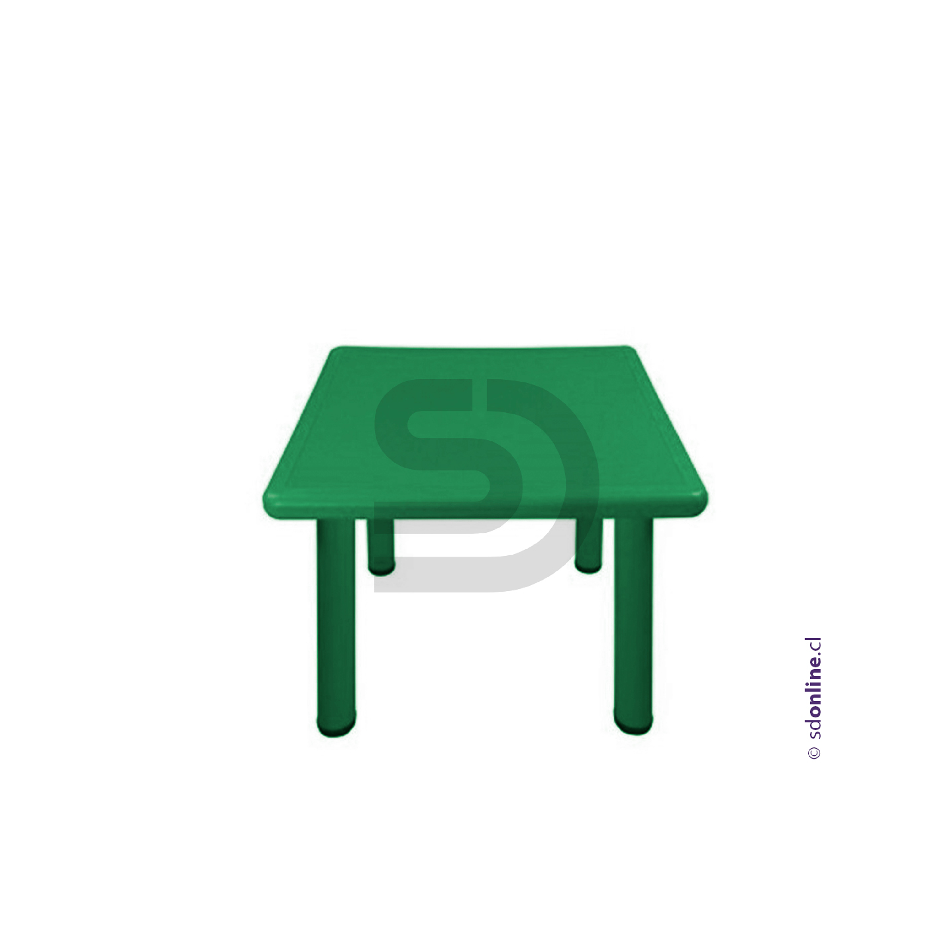 Mesa cuadrada PVC  y metal 4