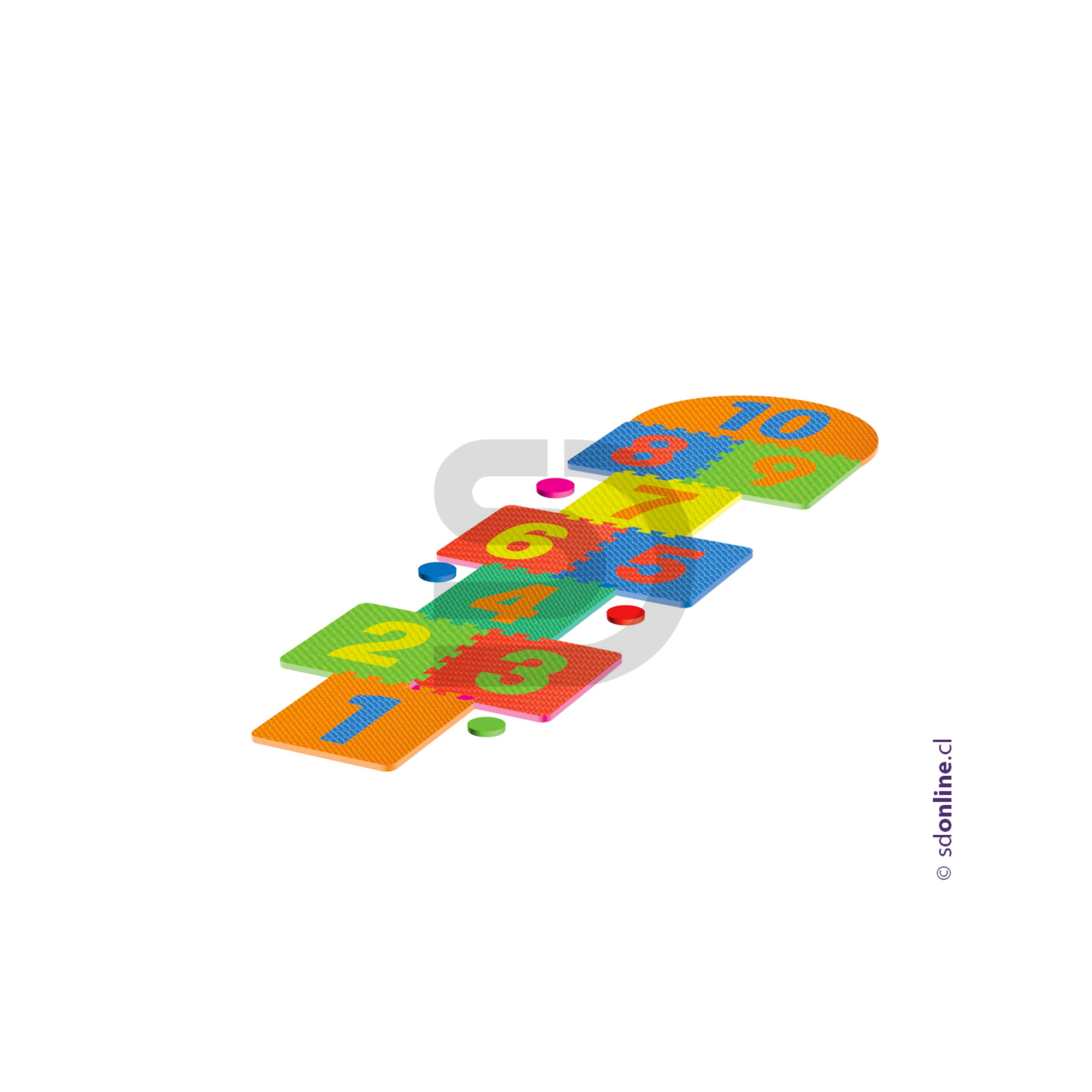 Alfombra luche de goma eva 2