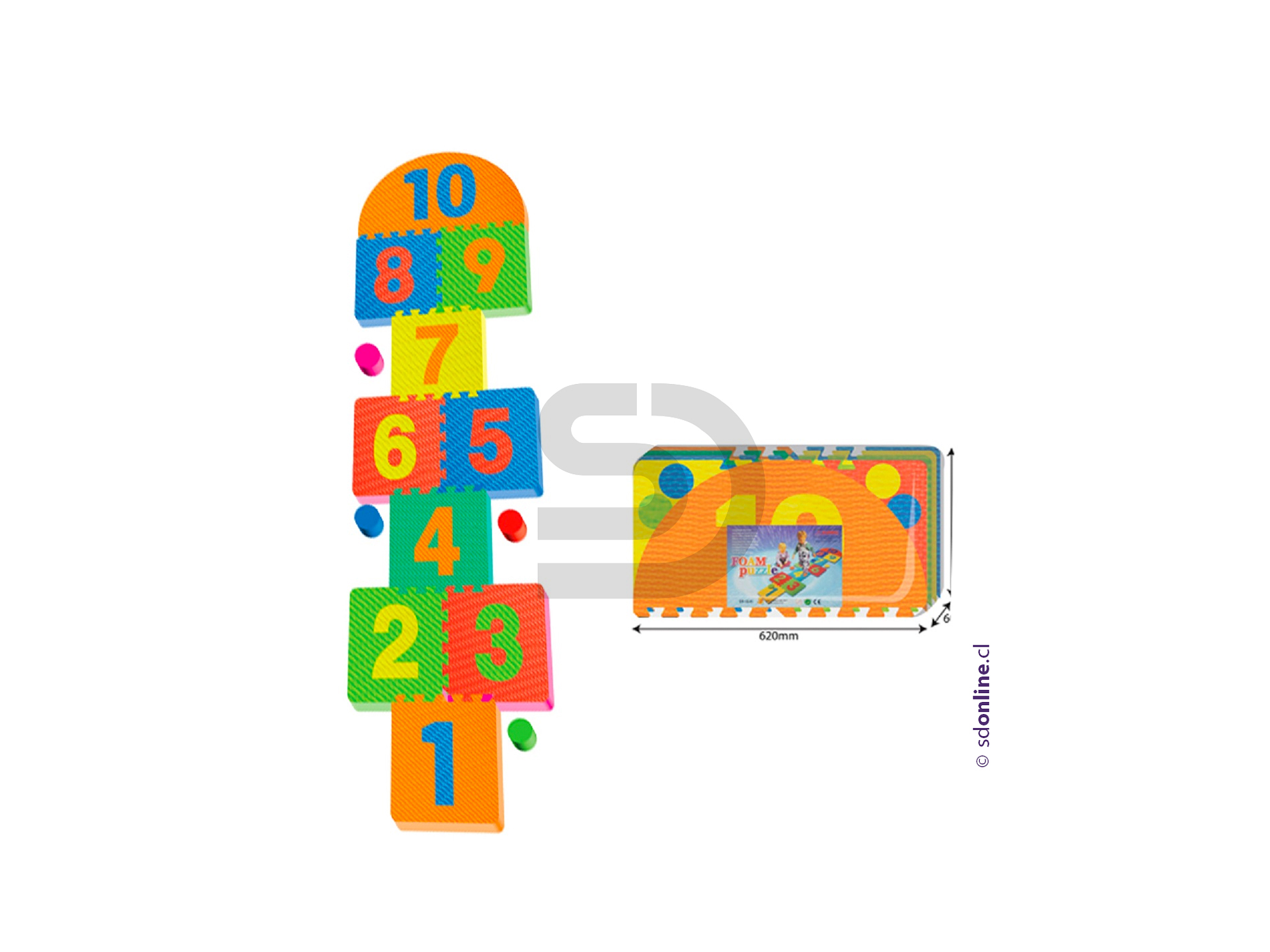 Alfombra luche de goma eva 1