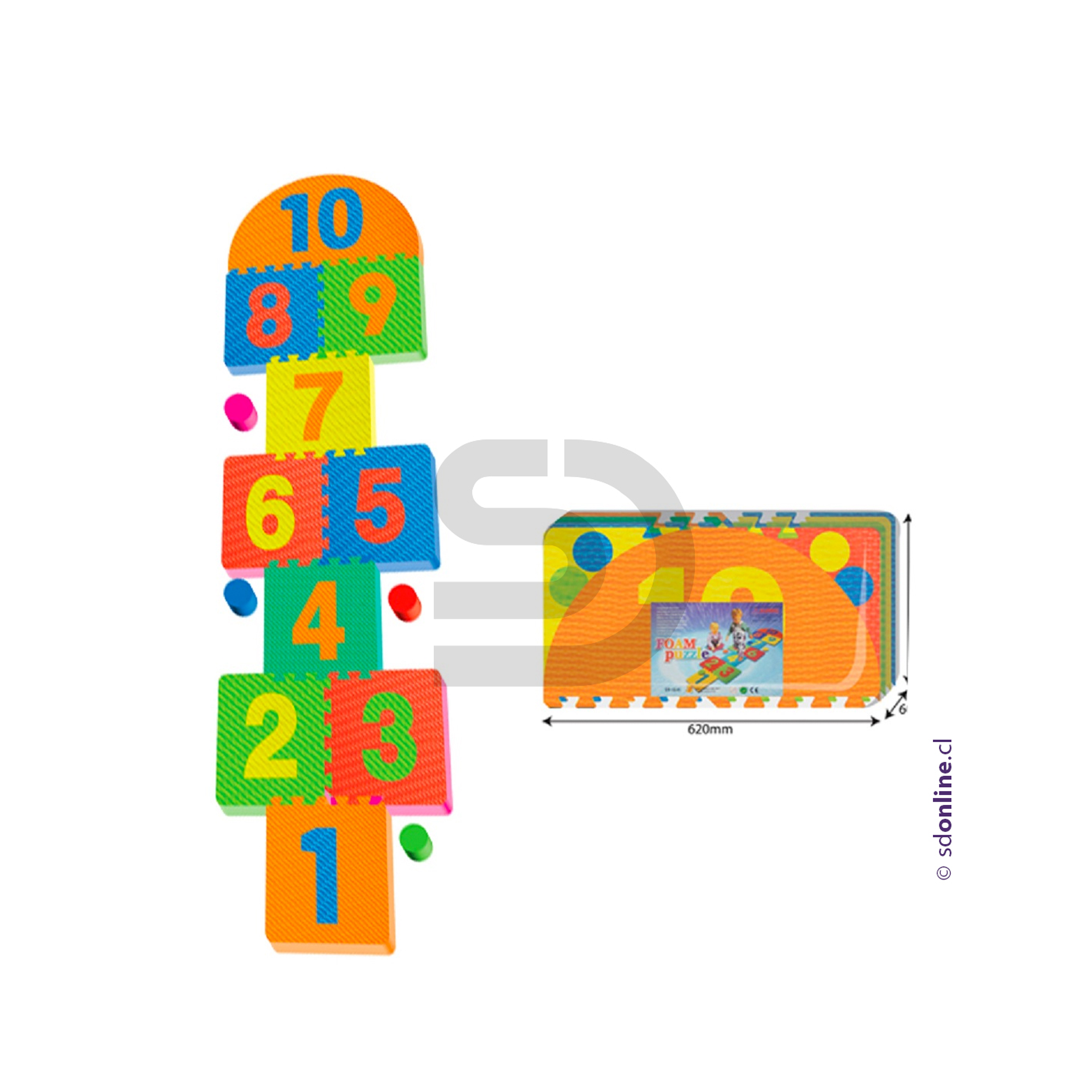 Alfombra luche de goma eva 1