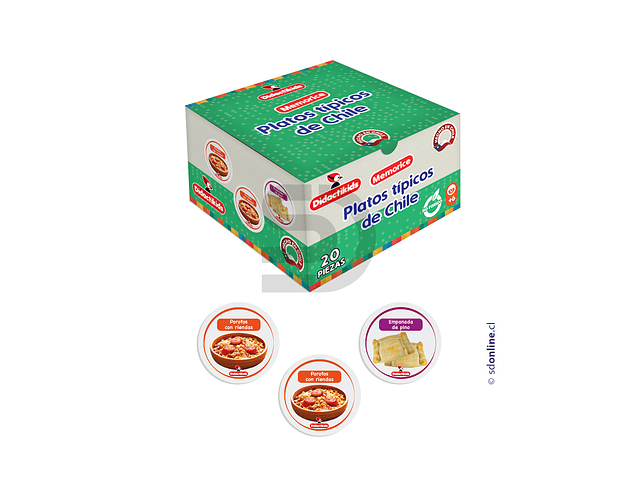 Memorice platos típicos de Chile 1