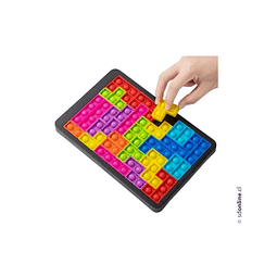 Sets 3 juegos rompecabezas antiestres tetris burbujas