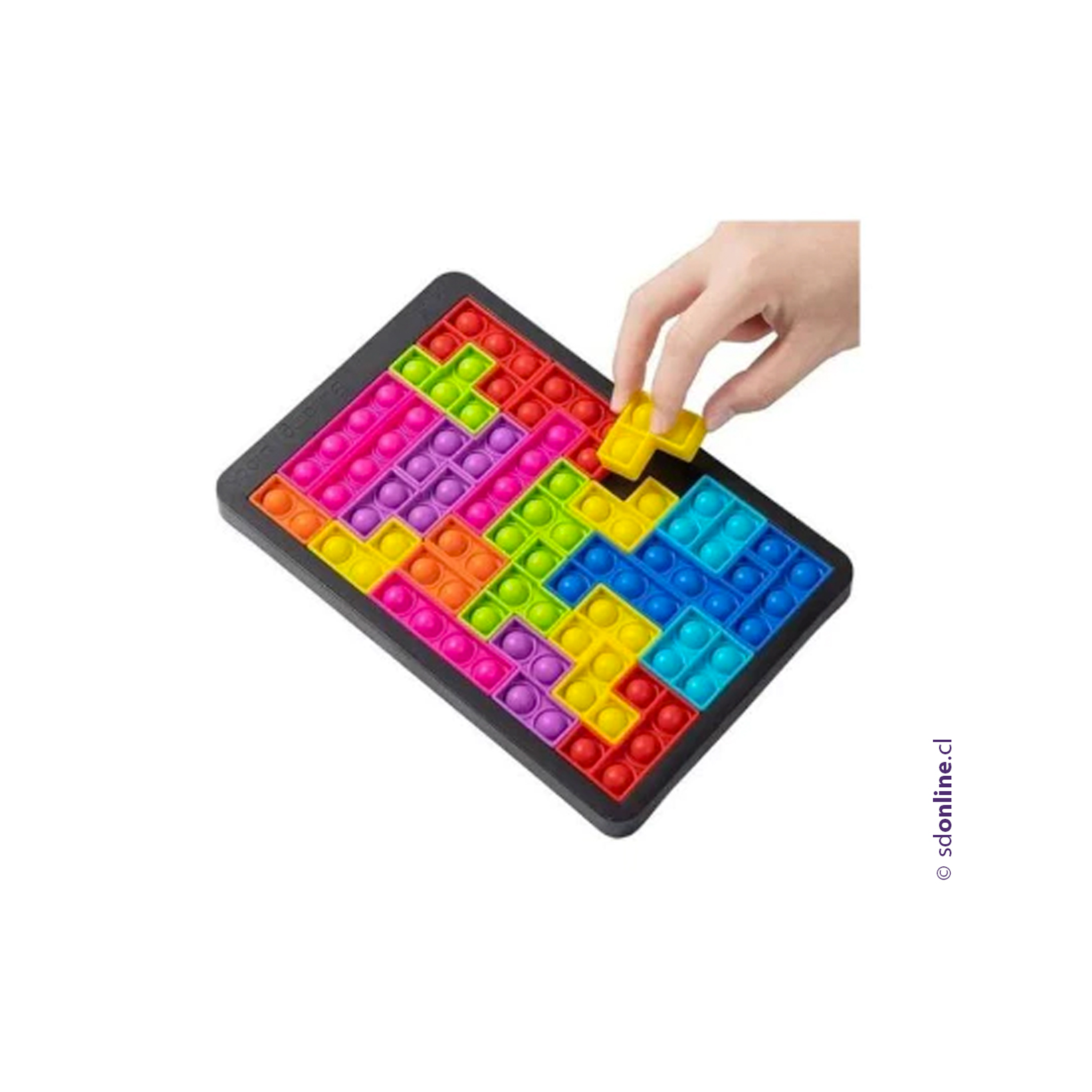 Rompecabeza antiestres tetris burbujas  1