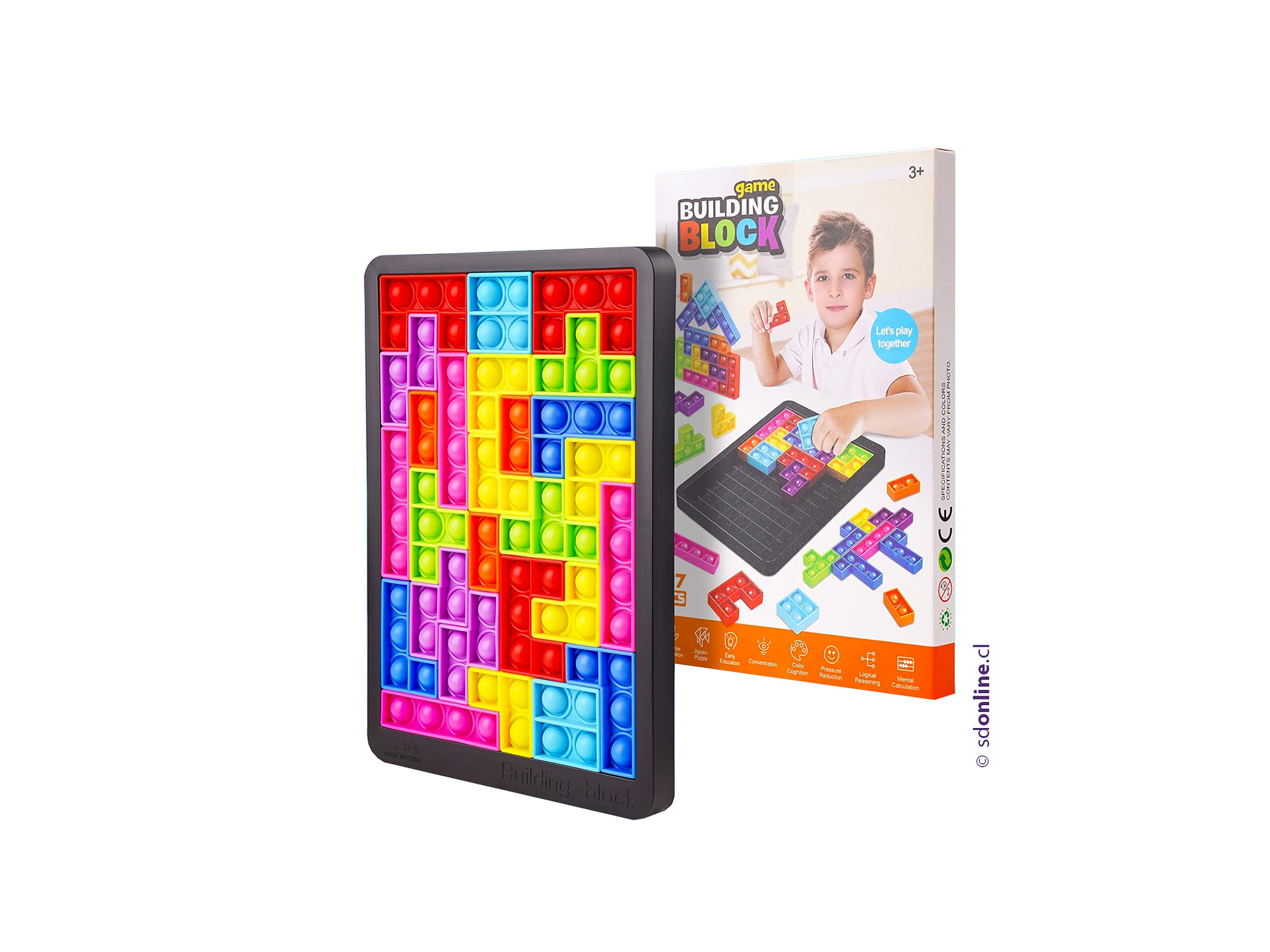 Rompecabeza antiestres tetris burbujas  2